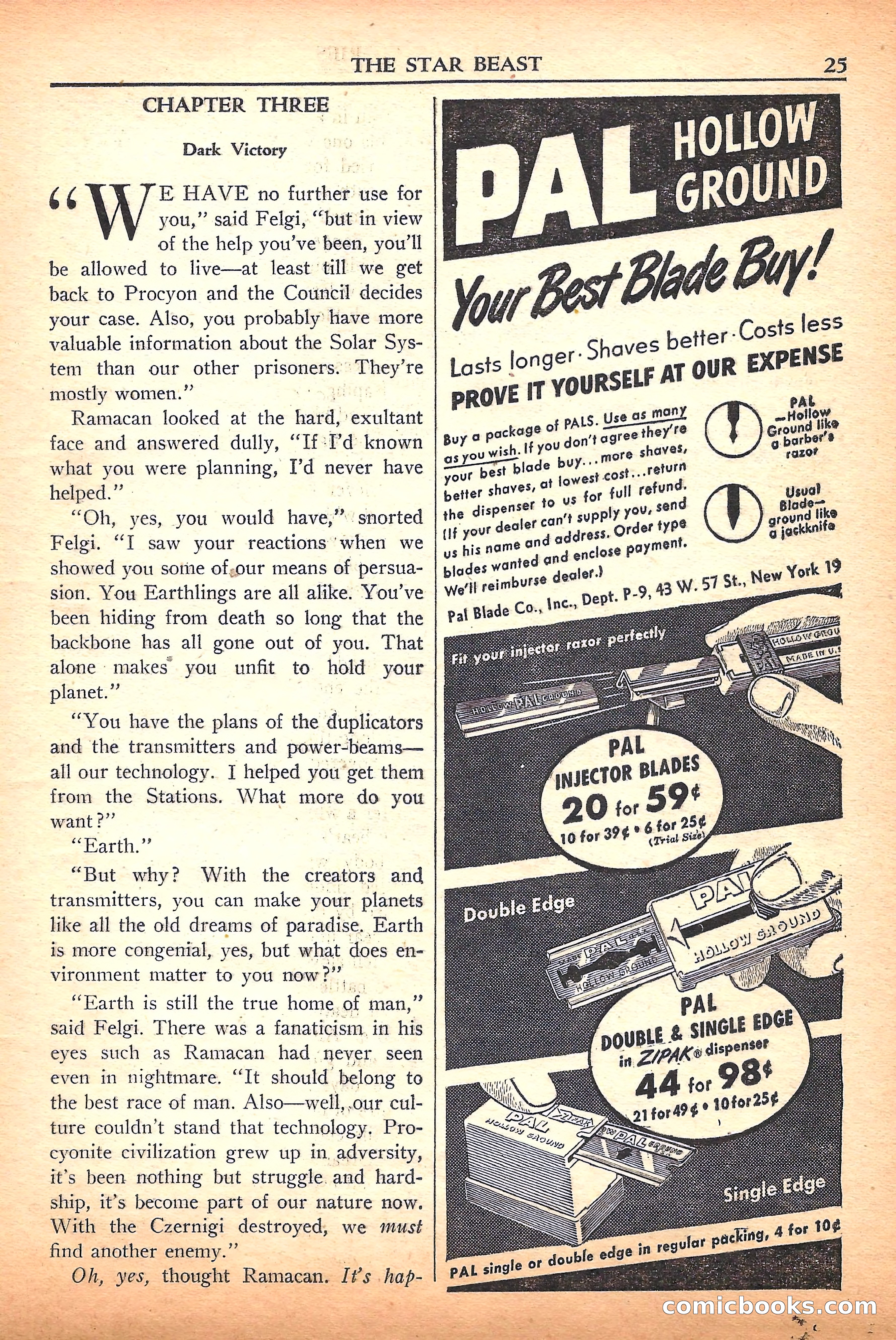 Super Science Stories, September 1950 — page 25 of 132
