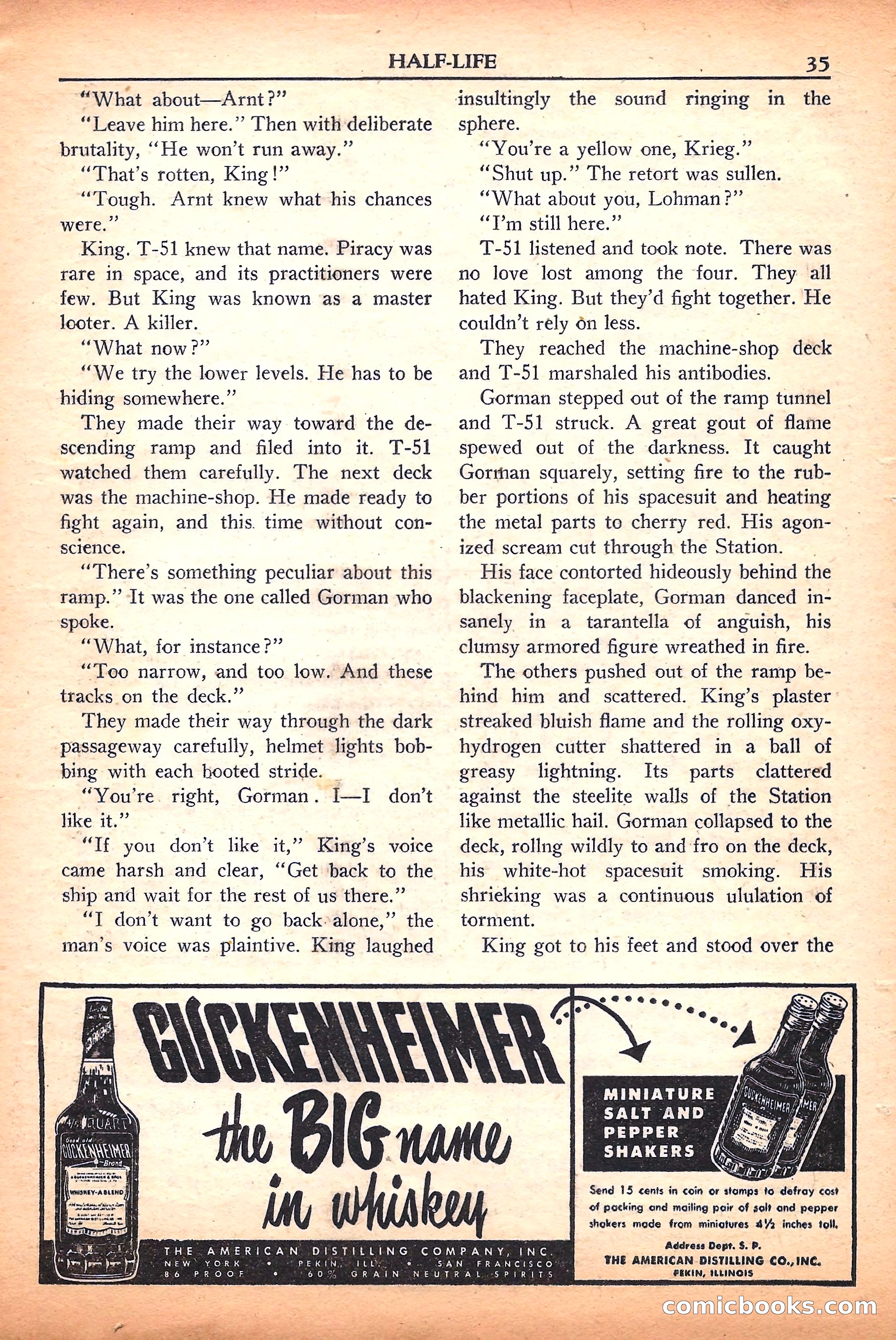 Super Science Stories, September 1950 — page 35 of 132