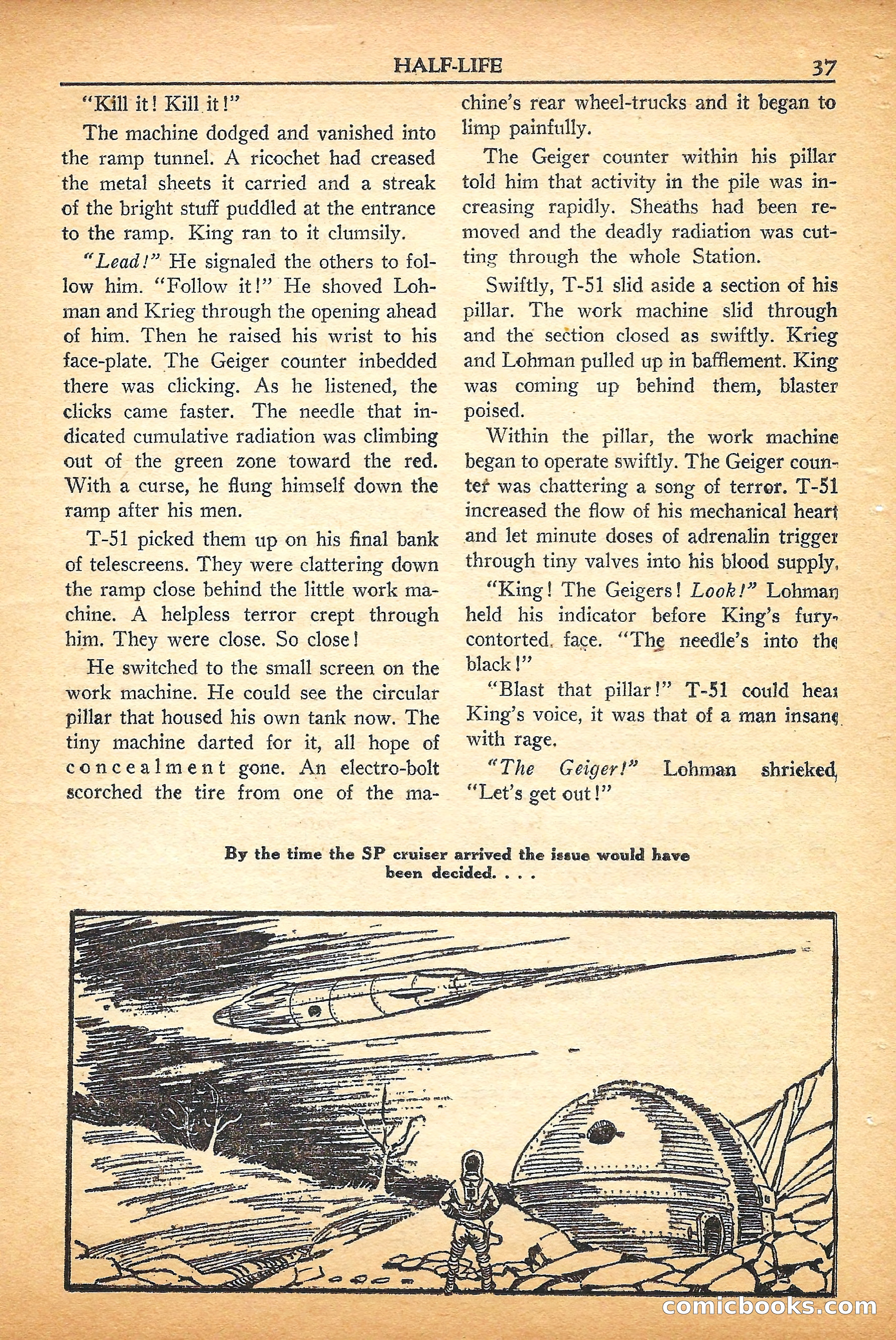 Super Science Stories, September 1950 — page 37 of 132