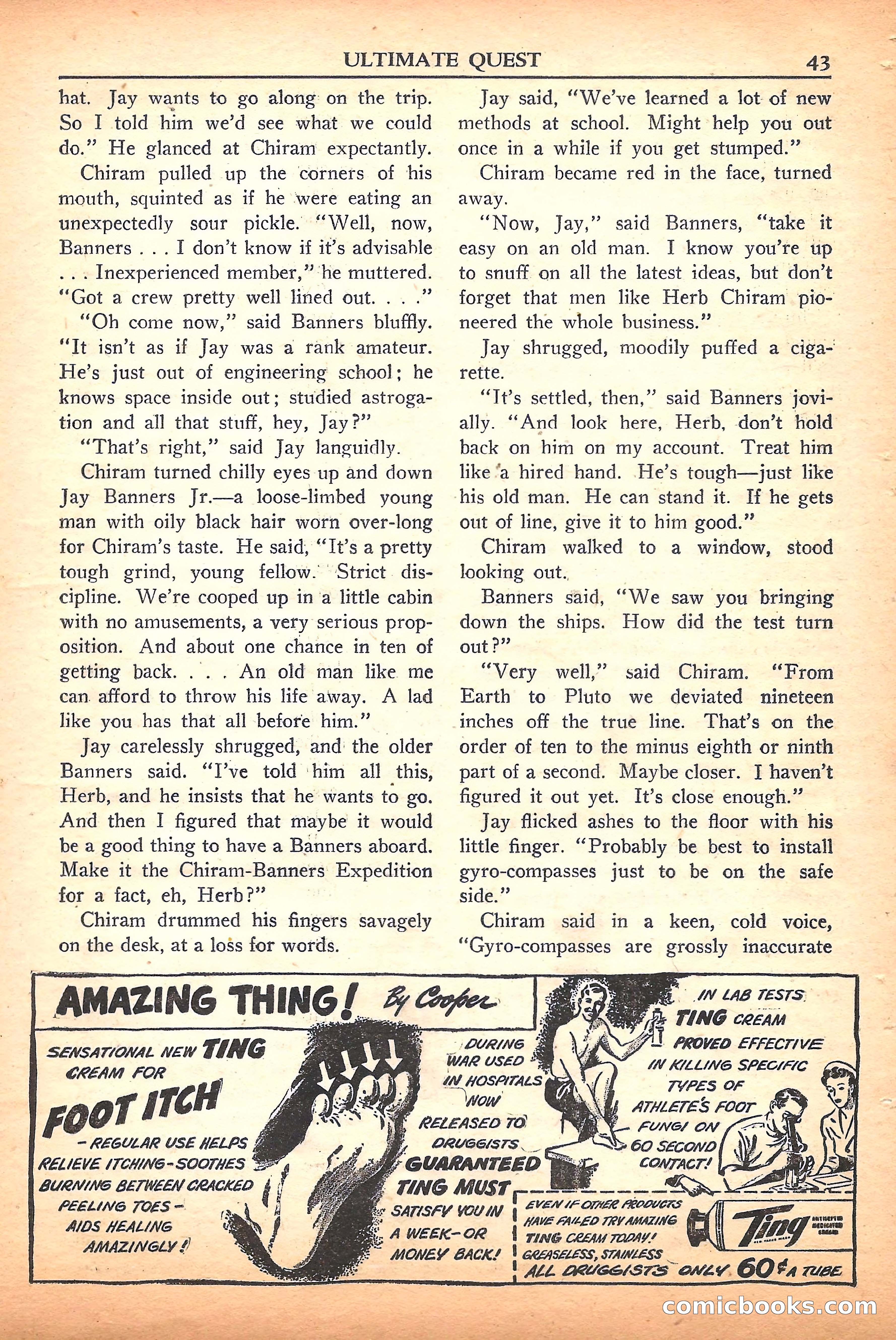 Super Science Stories, September 1950 — page 43 of 132
