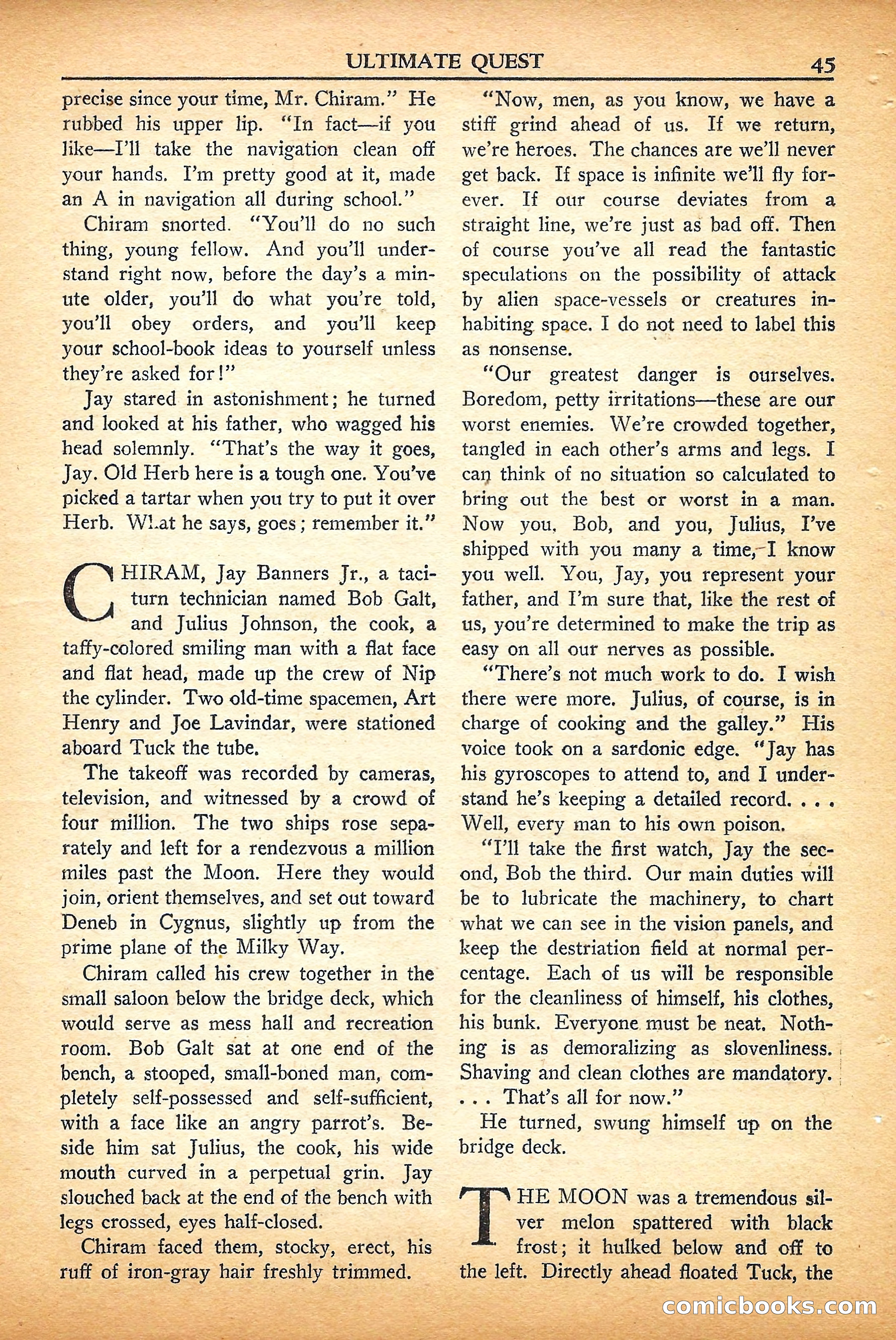 Super Science Stories, September 1950 — page 45 of 132