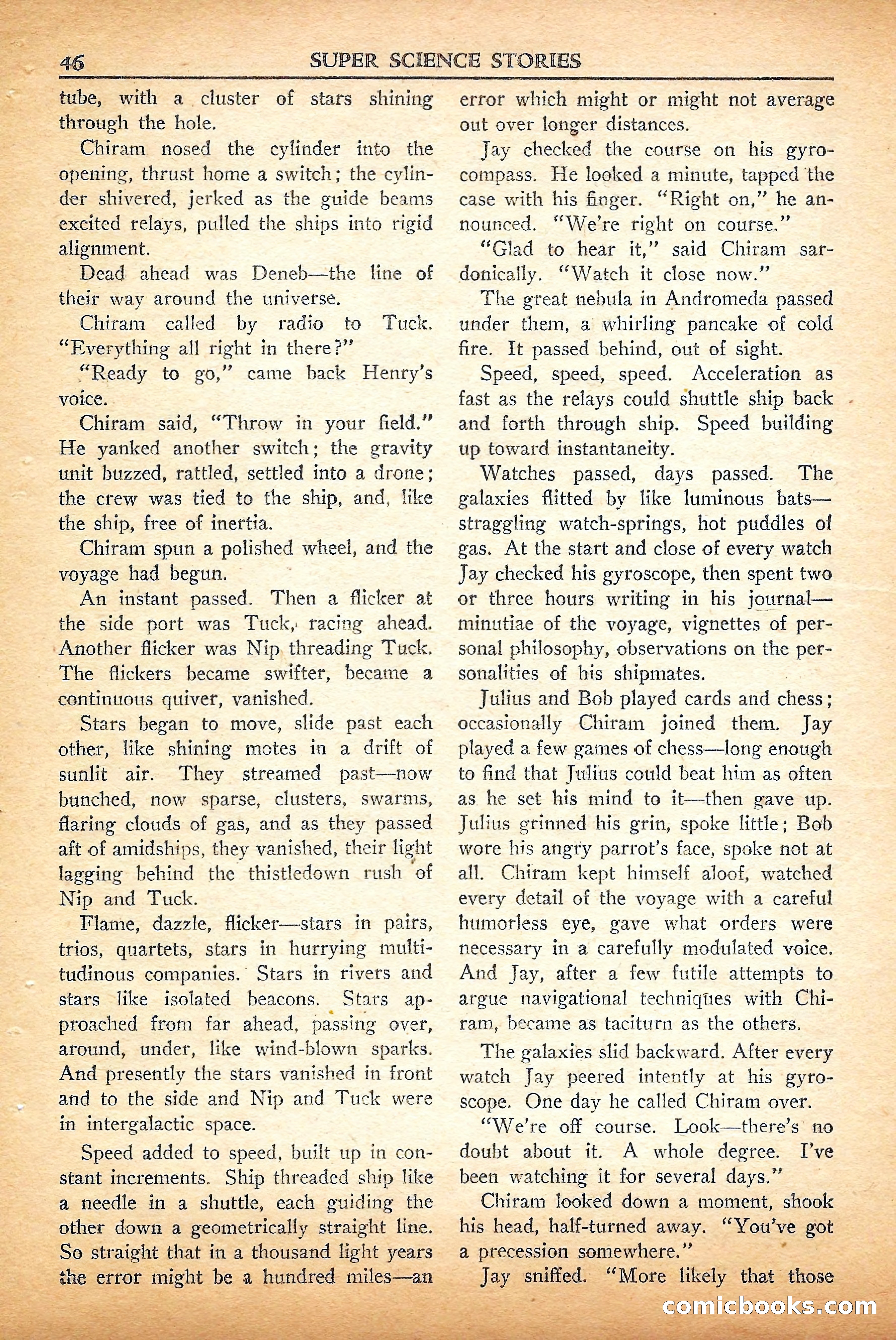 Super Science Stories, September 1950 — page 46 of 132