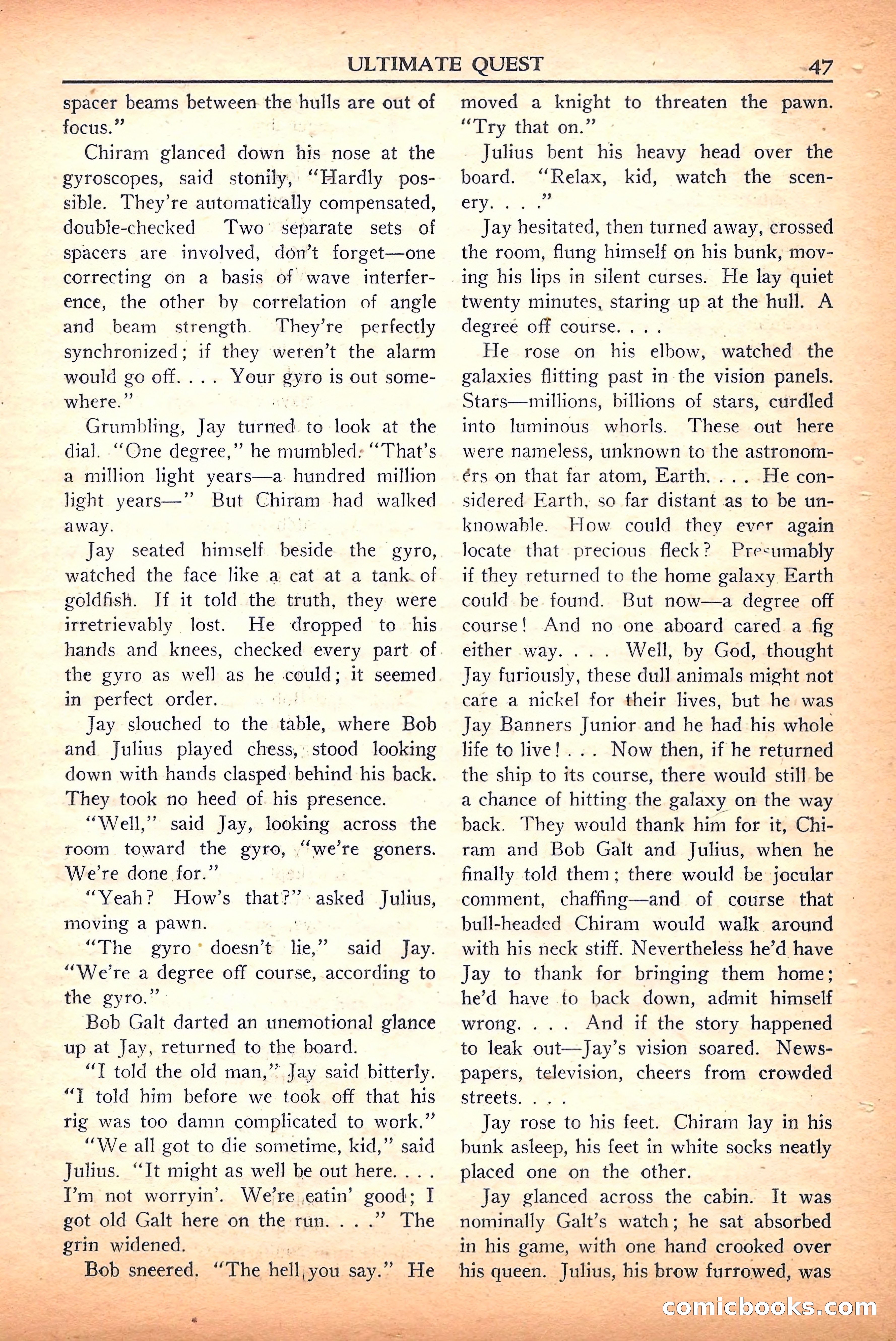 Super Science Stories, September 1950 — page 47 of 132