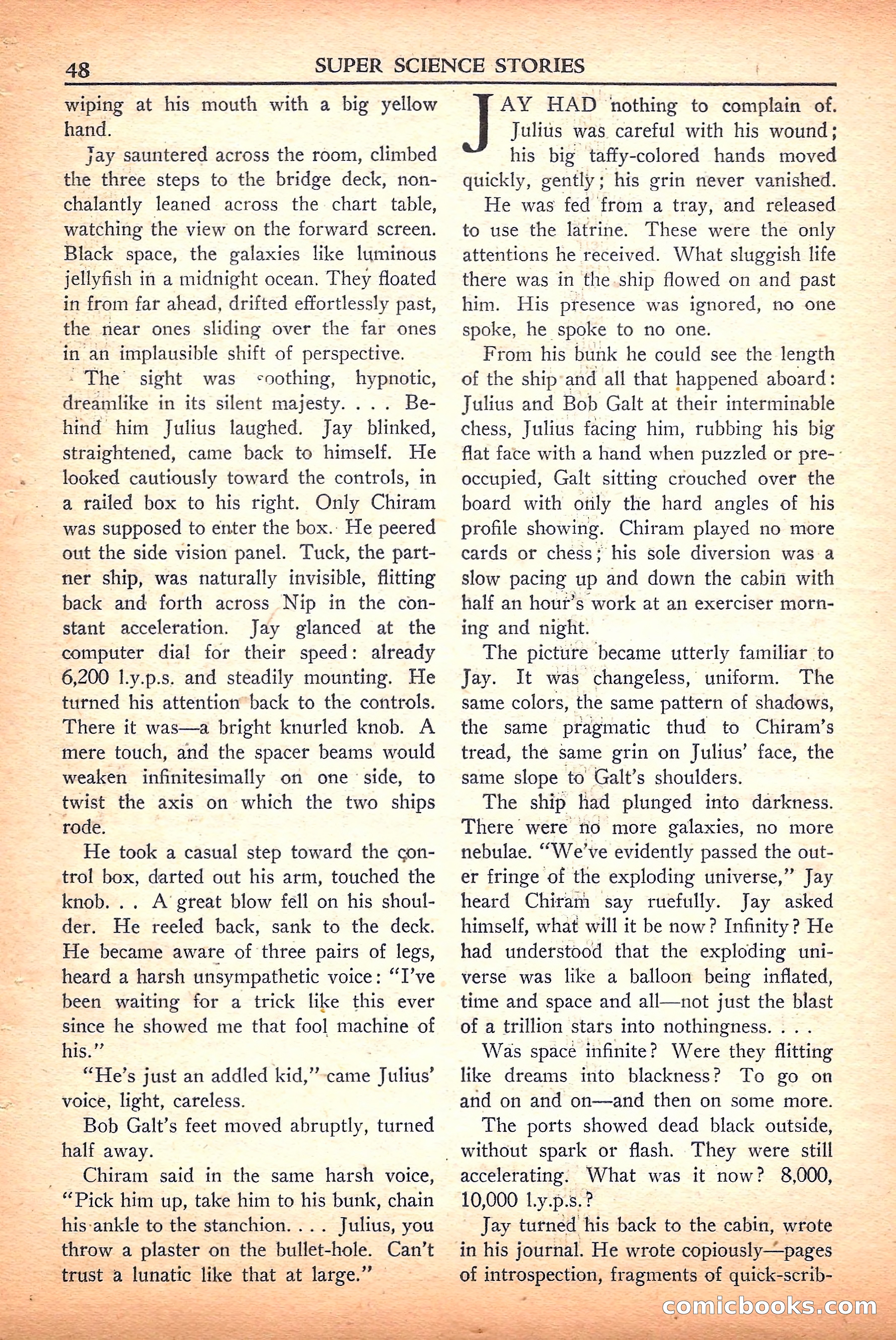 Super Science Stories, September 1950 — page 48 of 132