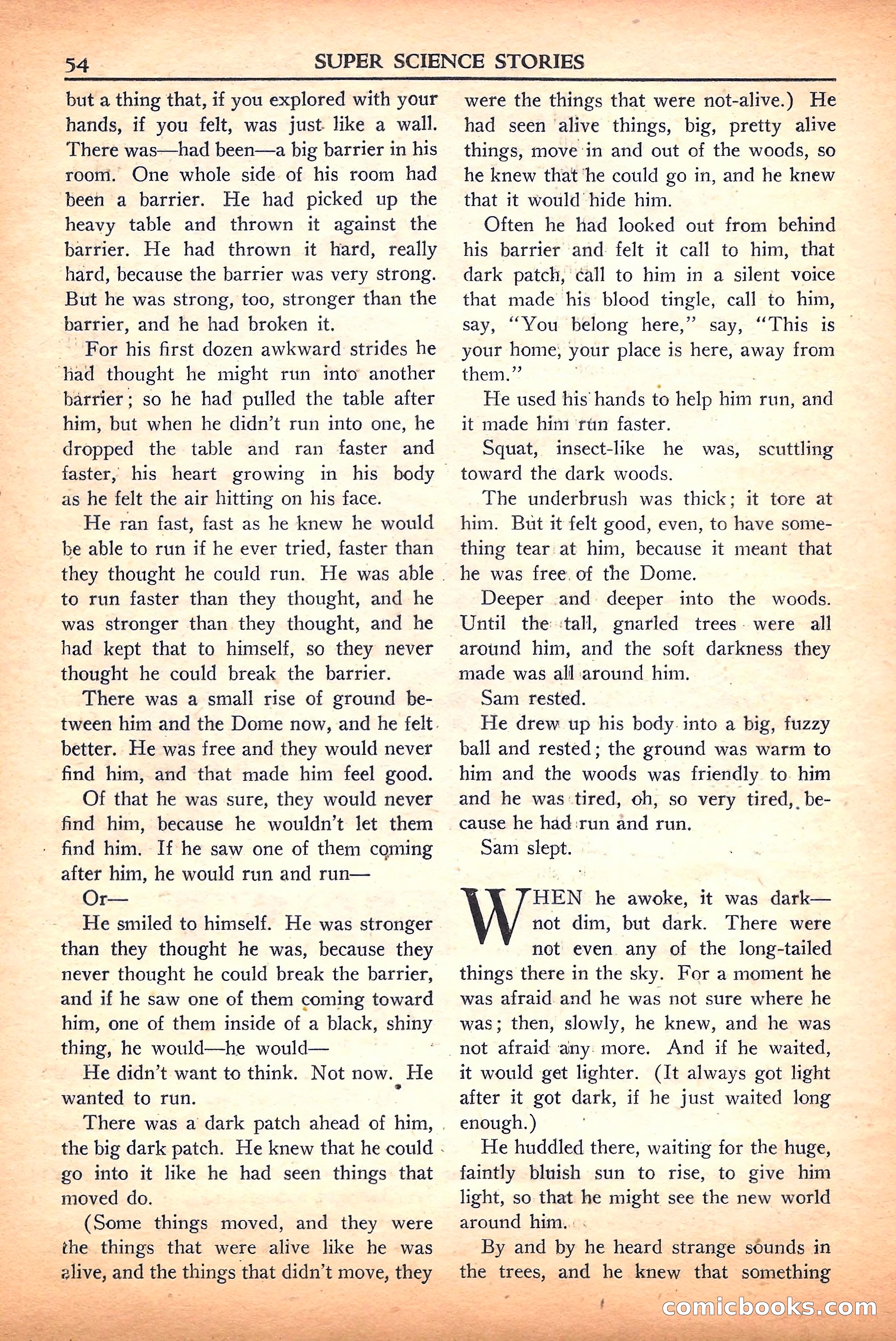 Super Science Stories, September 1950 — page 54 of 132