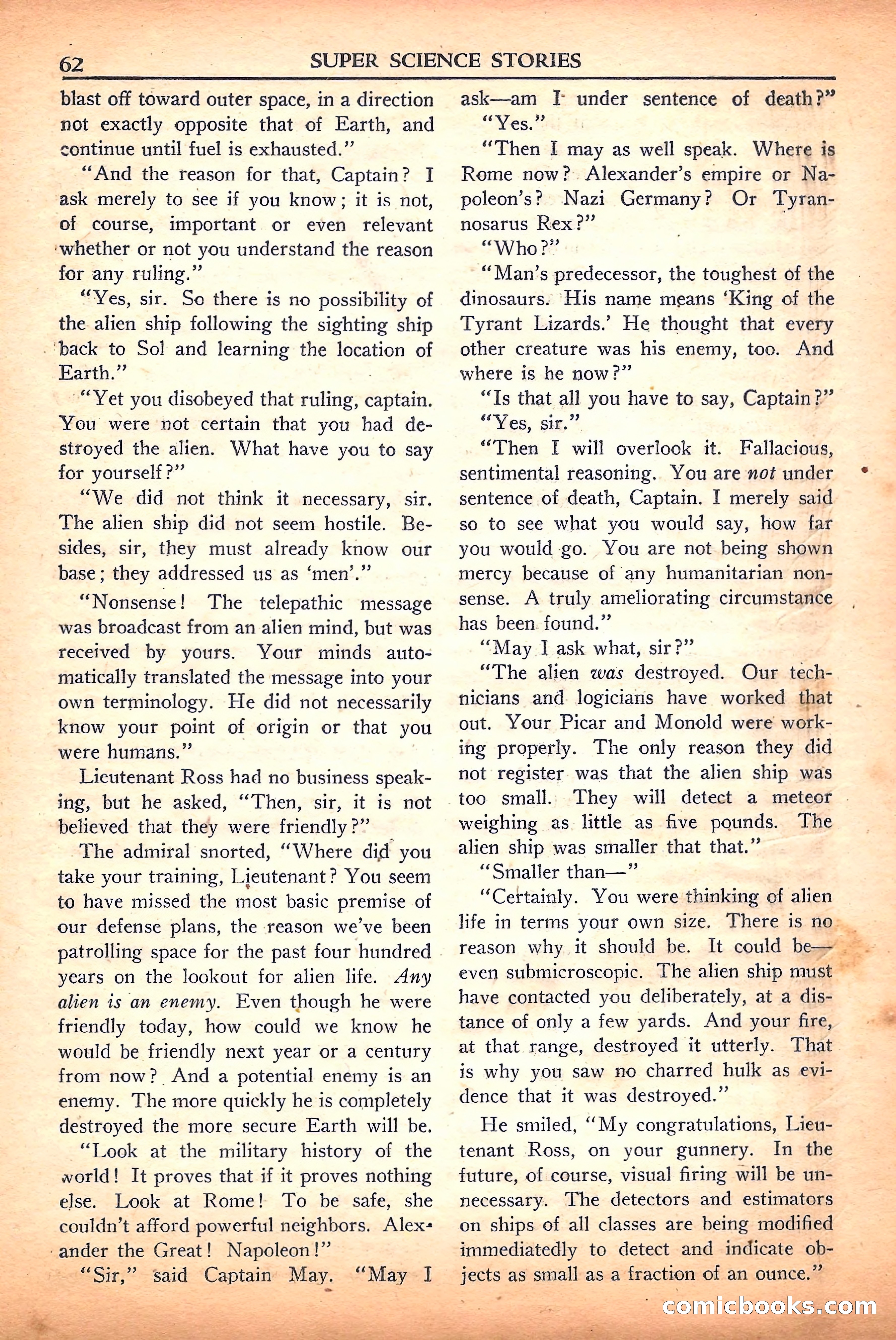 Super Science Stories, September 1950 — page 62 of 132