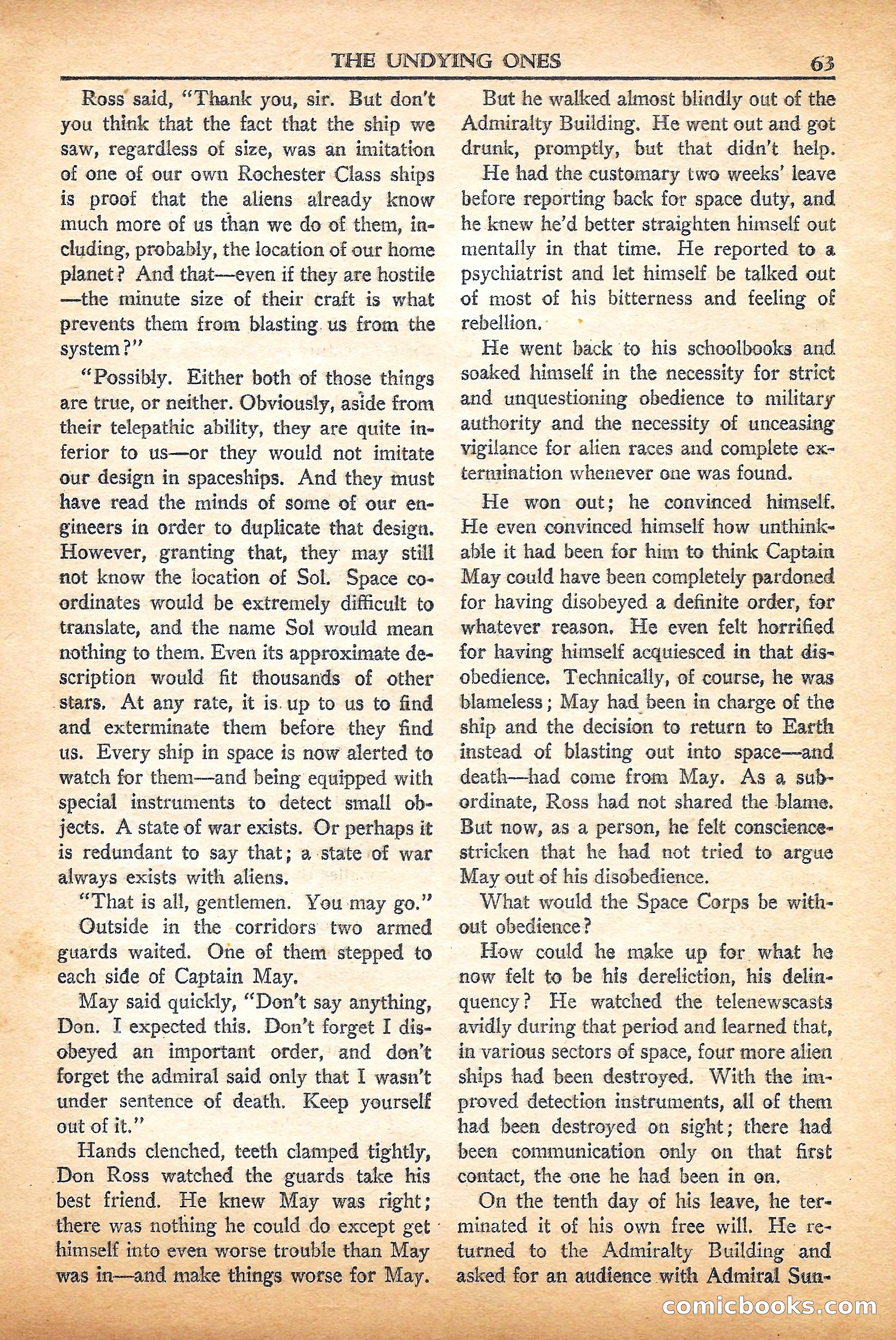 Super Science Stories, September 1950 — page 63 of 132