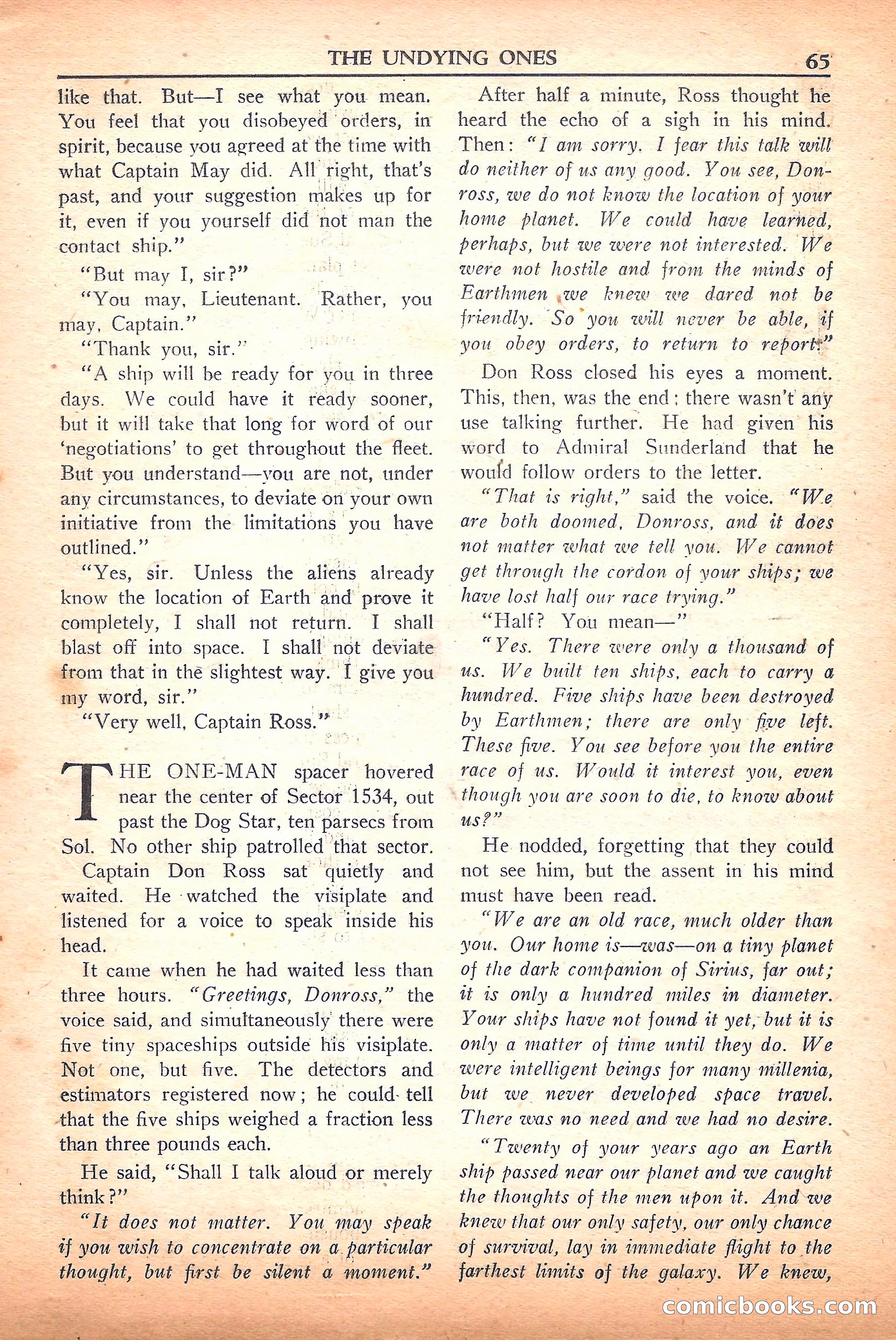 Super Science Stories, September 1950 — page 65 of 132