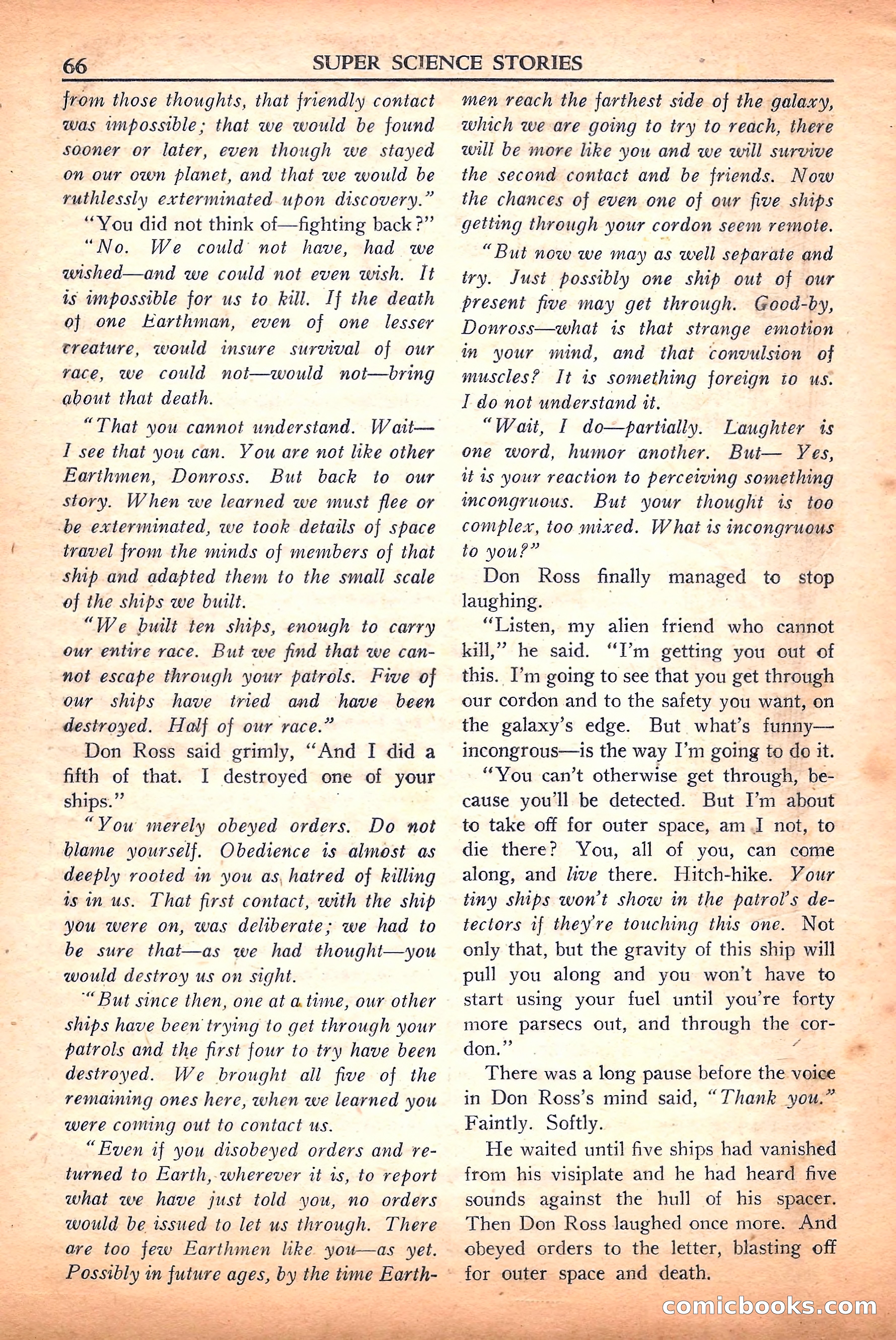 Super Science Stories, September 1950 — page 66 of 132