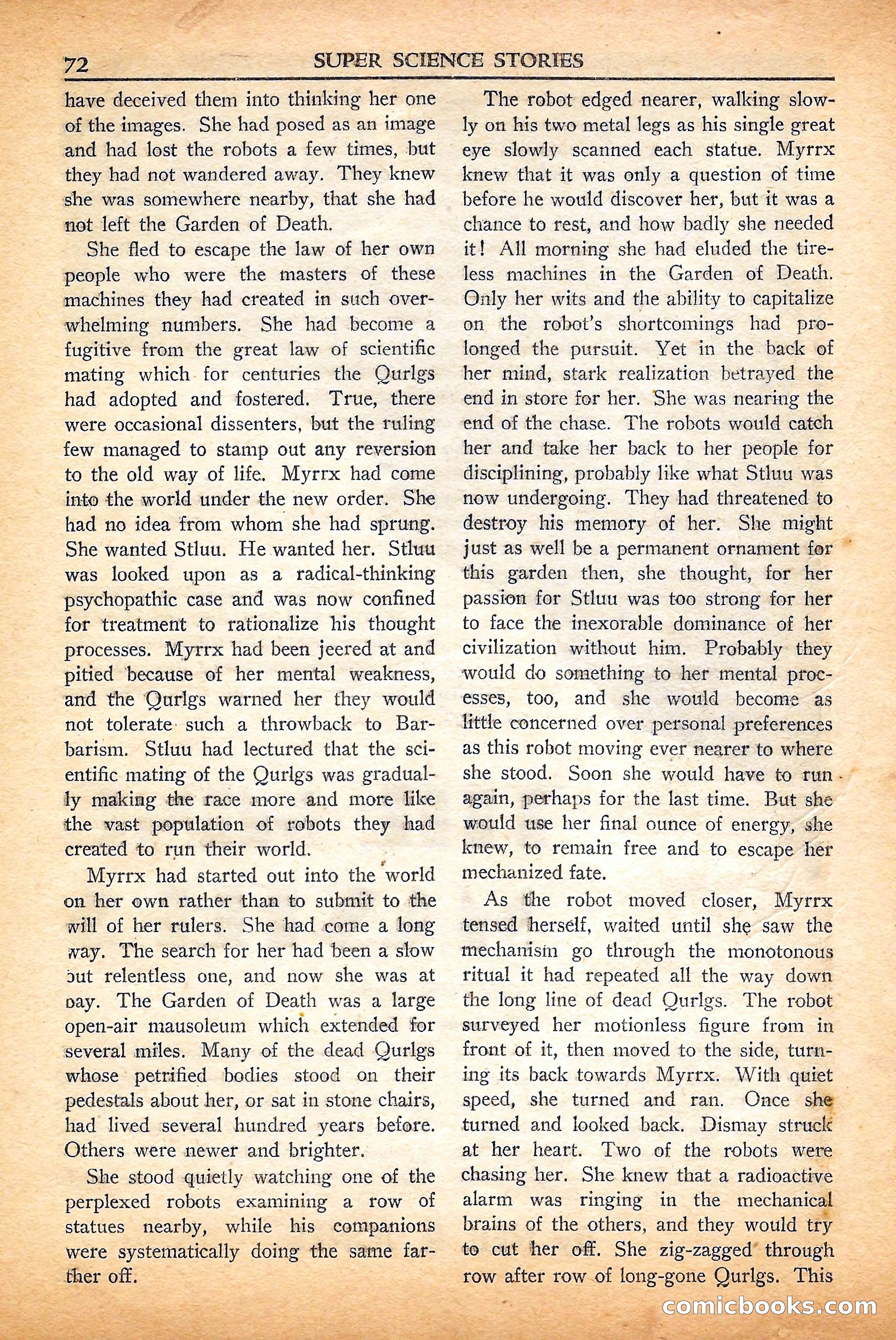 Super Science Stories, September 1950 — page 72 of 132