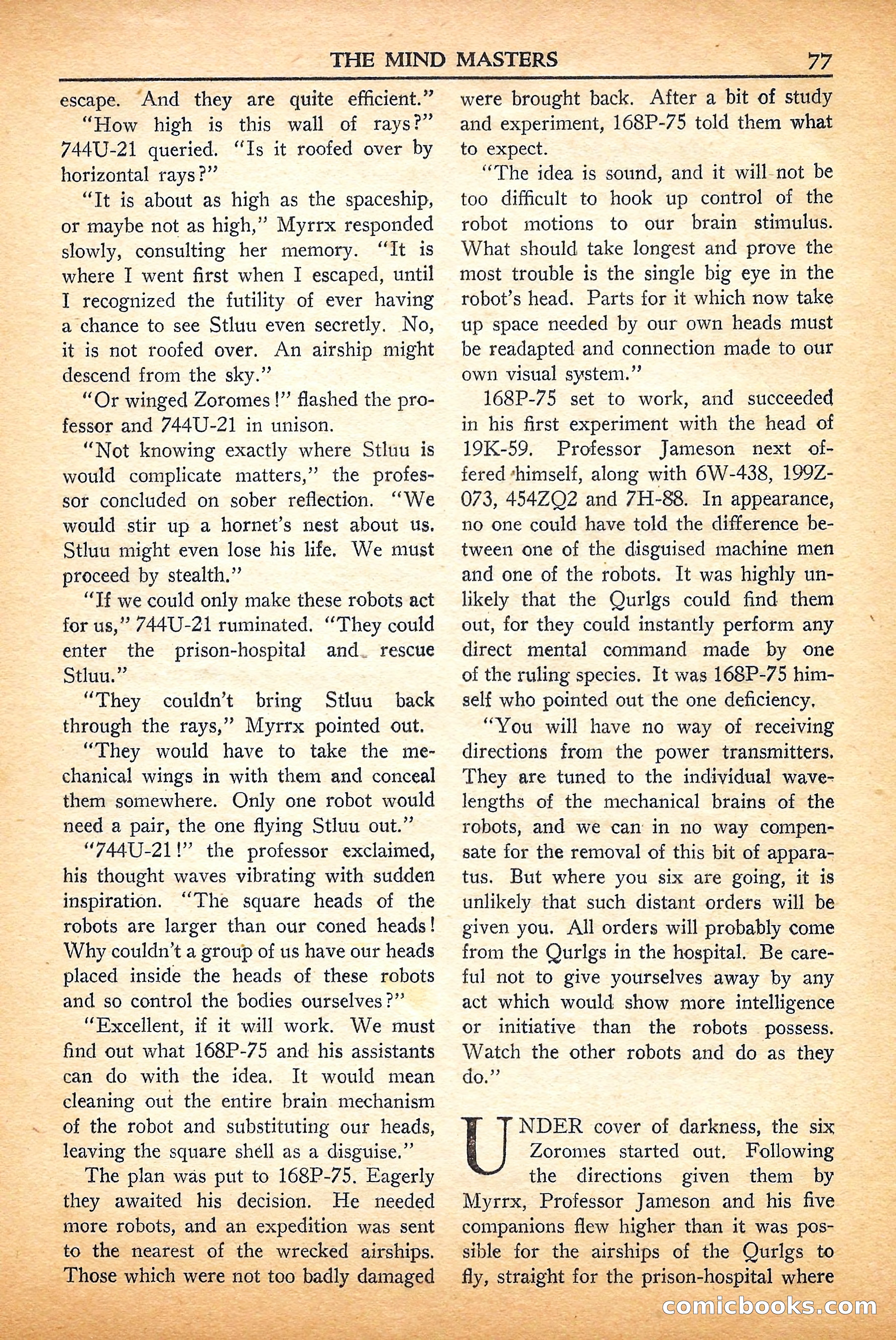 Super Science Stories, September 1950 — page 77 of 132