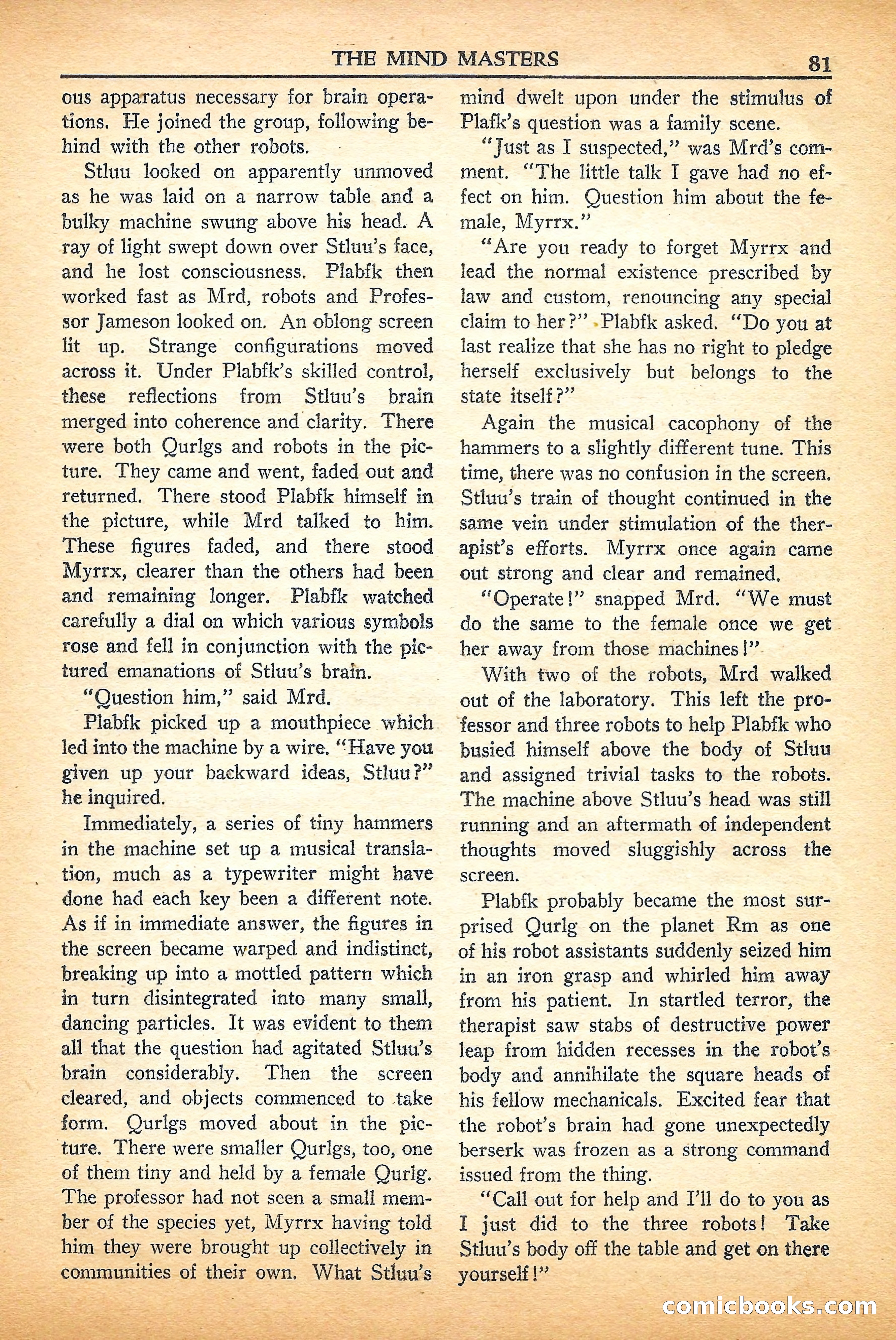 Super Science Stories, September 1950 — page 81 of 132