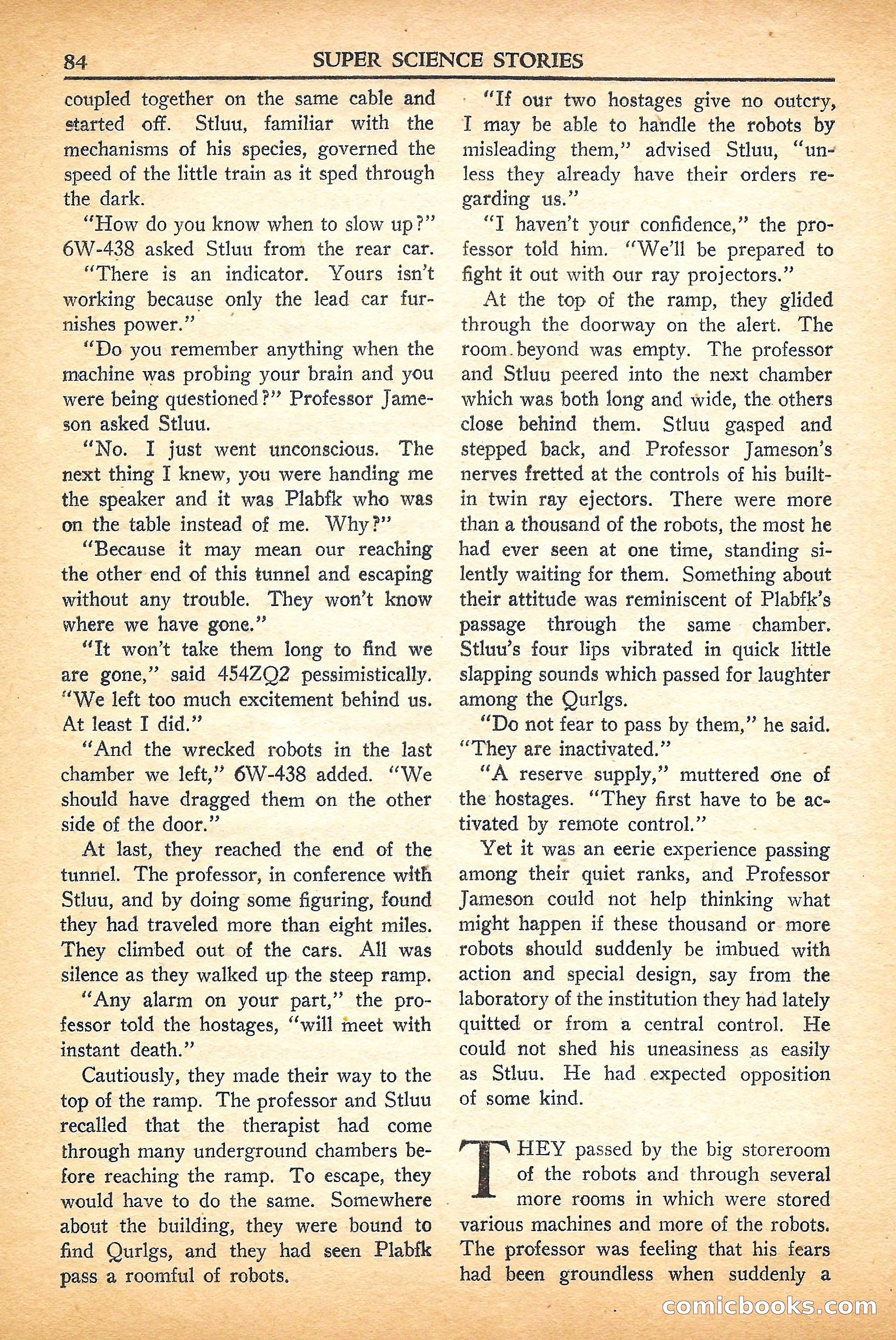 Super Science Stories, September 1950 — page 84 of 132