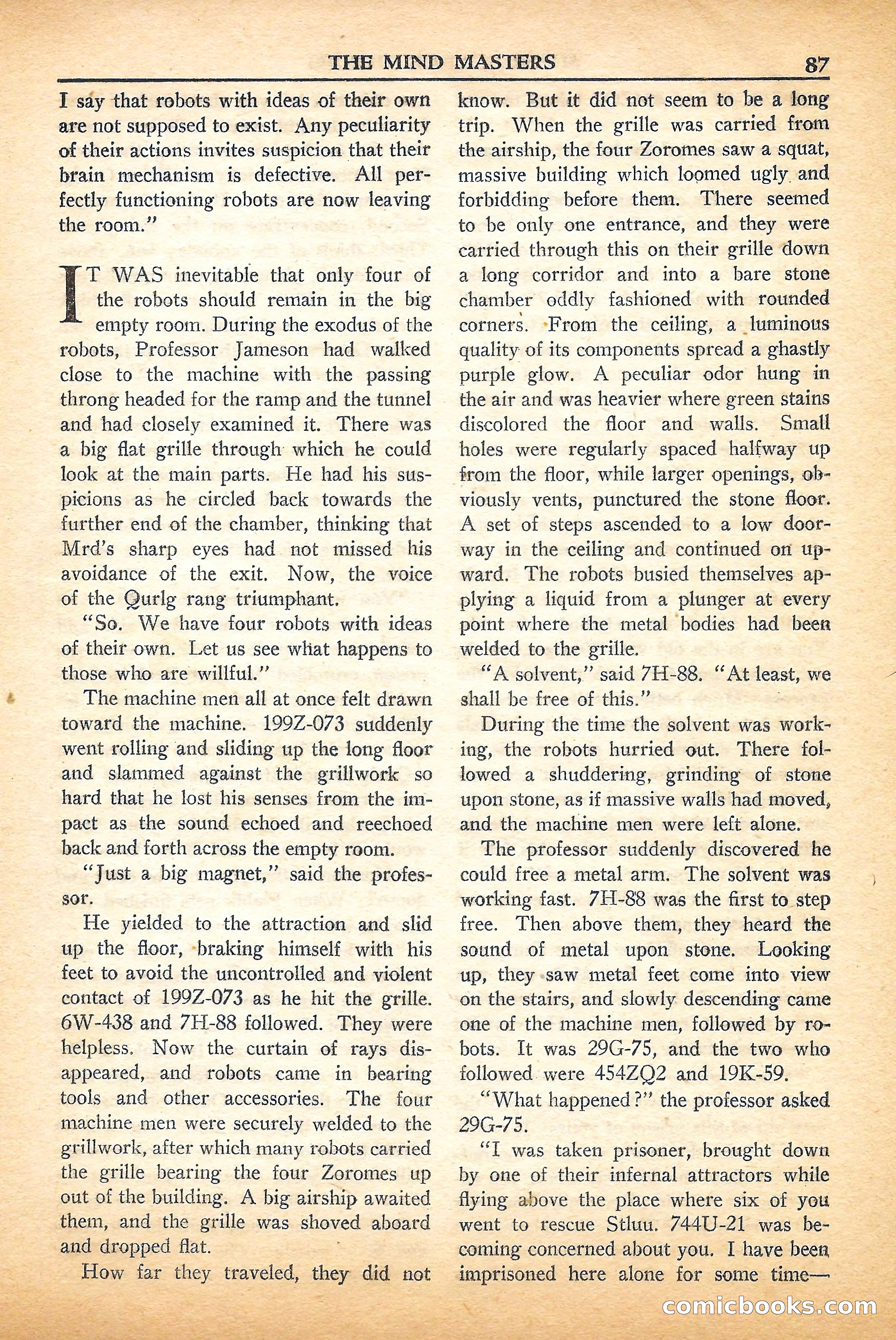 Super Science Stories, September 1950 — page 87 of 132