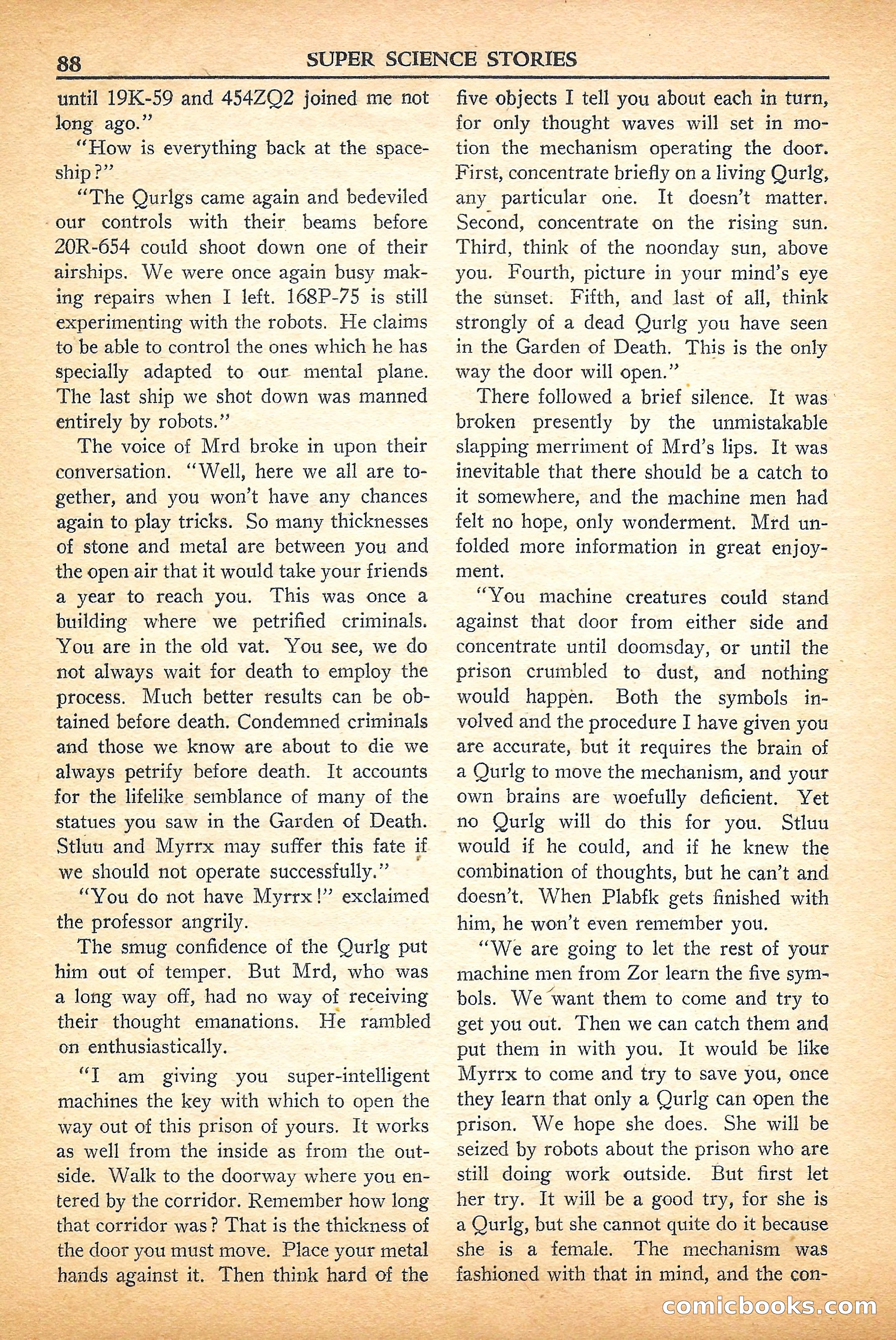 Super Science Stories, September 1950 — page 88 of 132