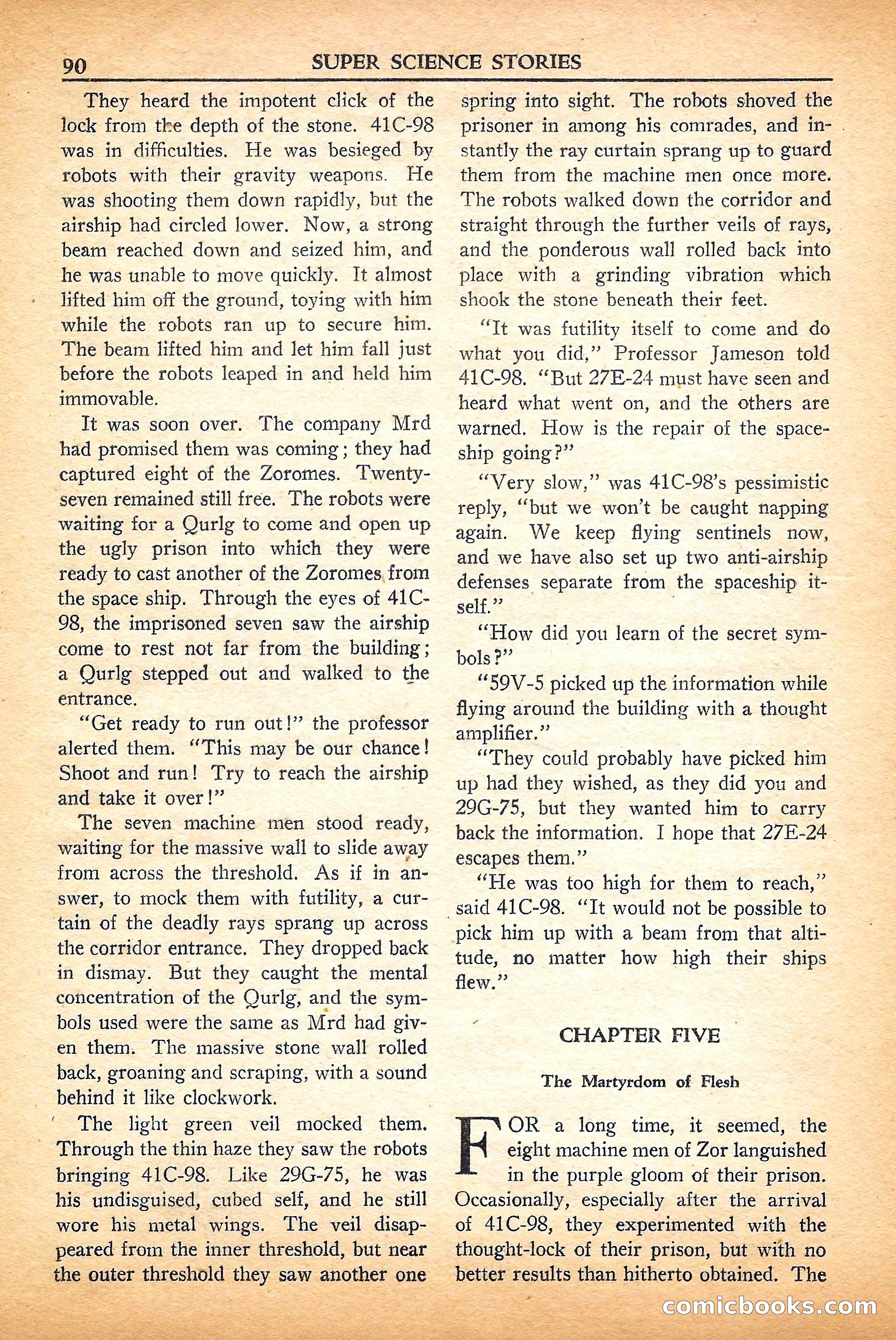 Super Science Stories, September 1950 — page 90 of 132