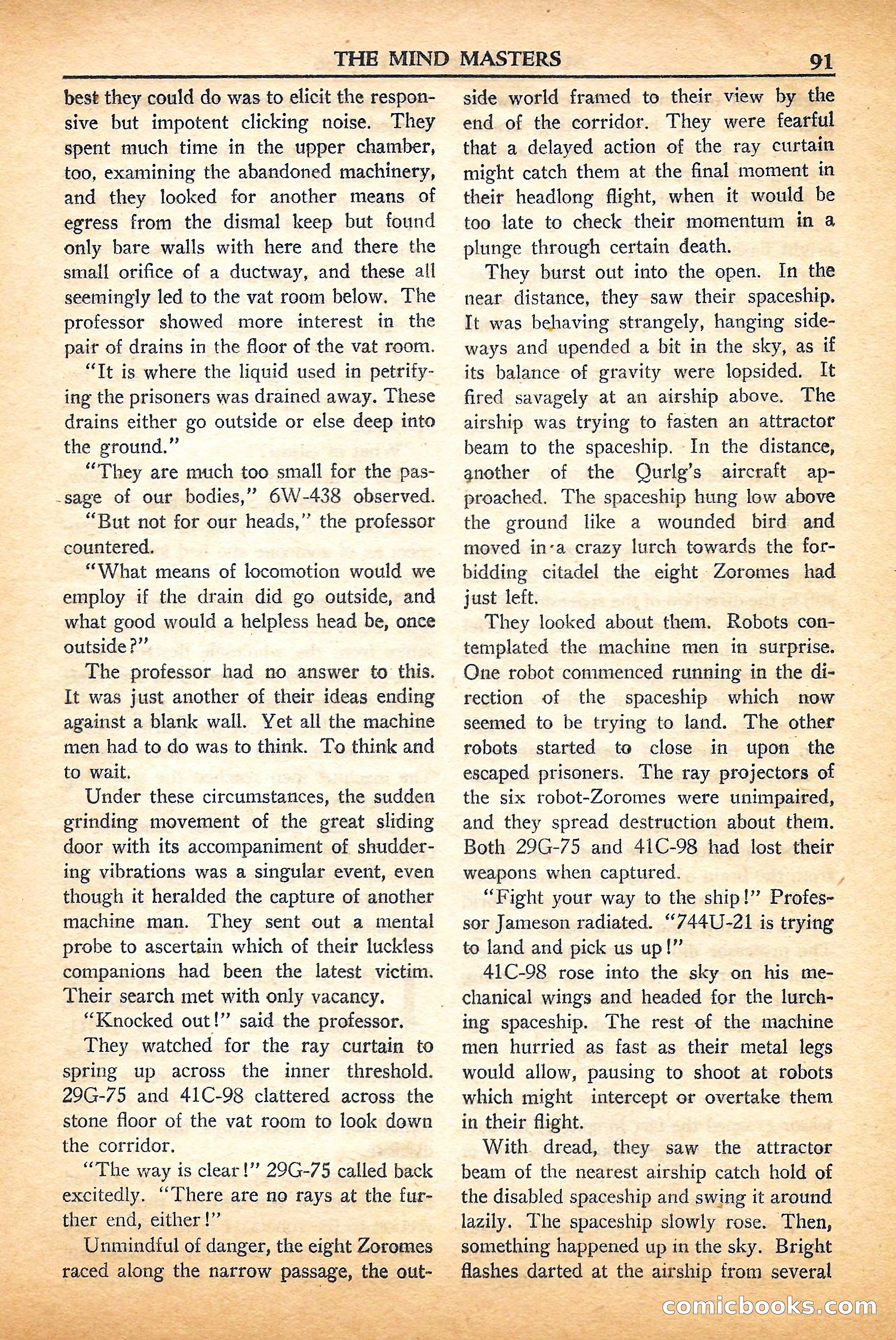 Super Science Stories, September 1950 — page 91 of 132