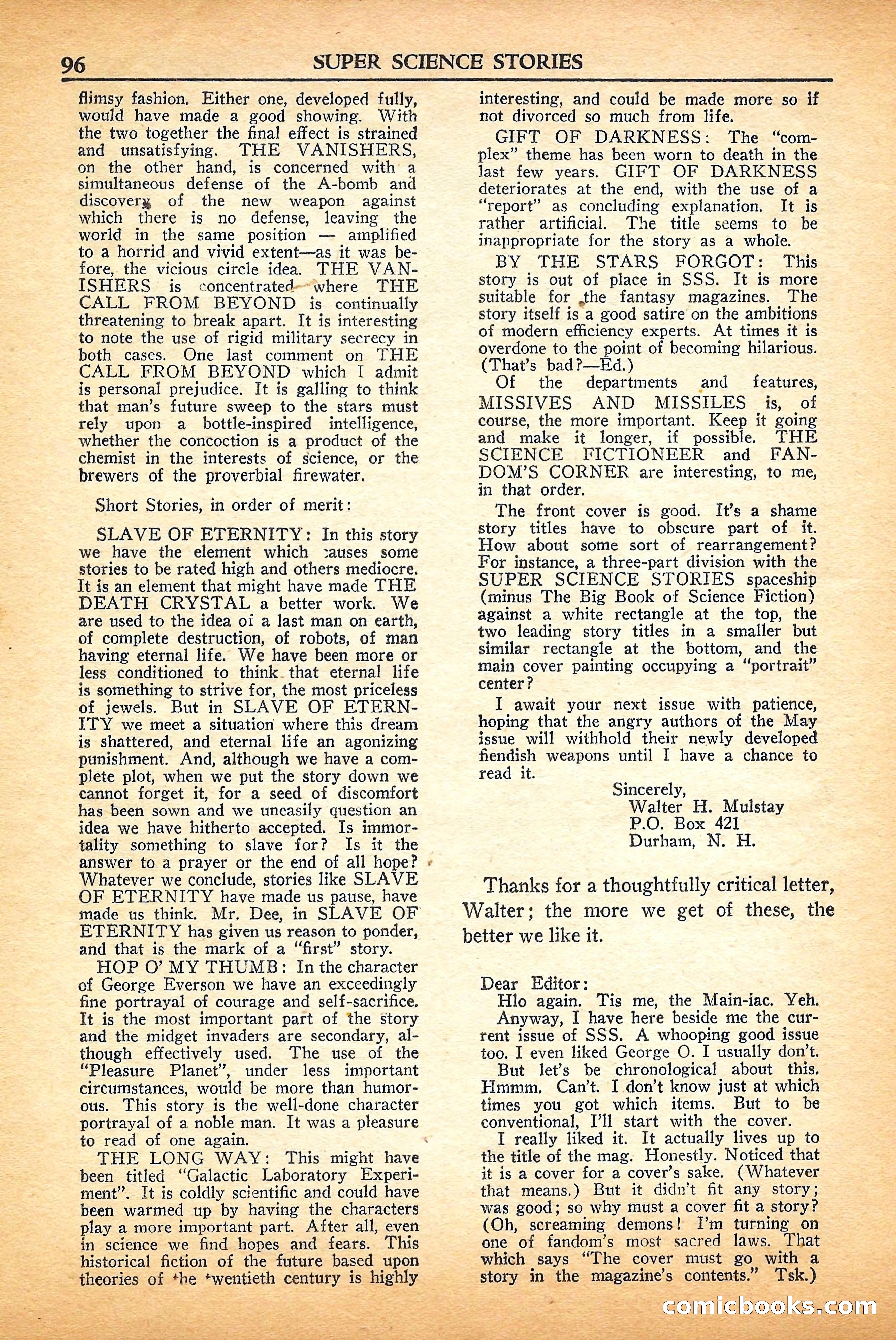 Super Science Stories, September 1950 — page 96 of 132