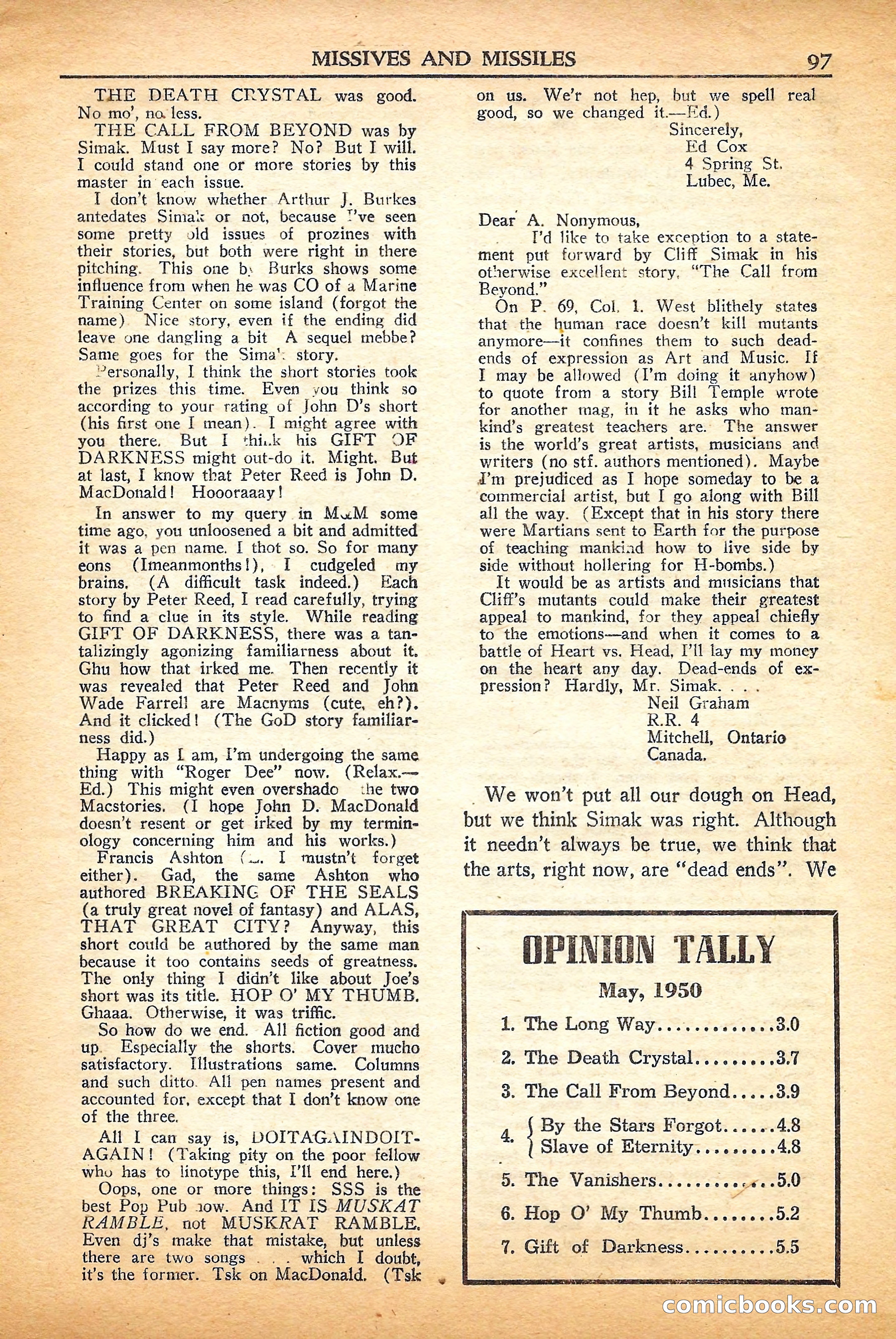 Super Science Stories, September 1950 — page 97 of 132