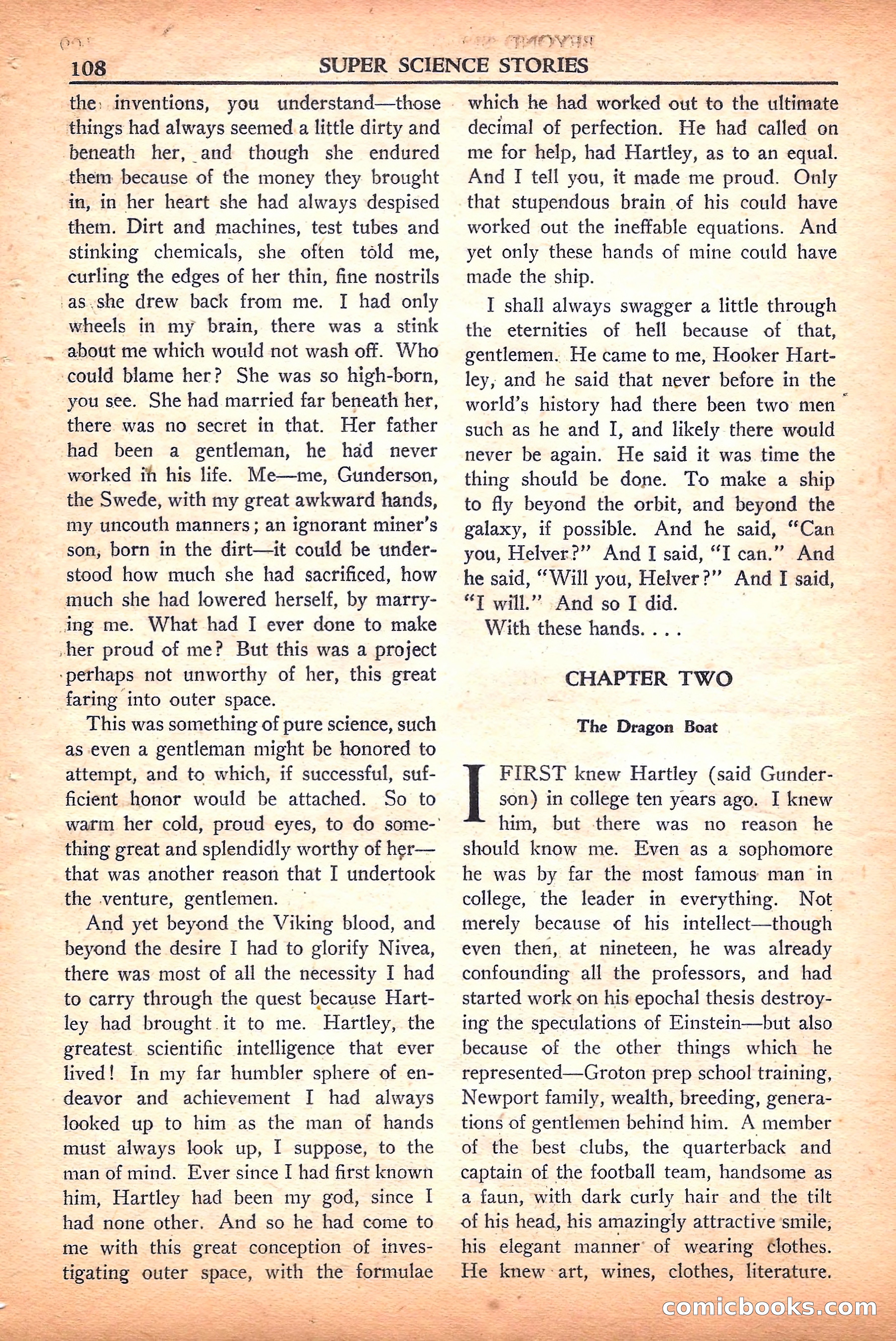 Super Science Stories, September 1950 — page 108 of 132
