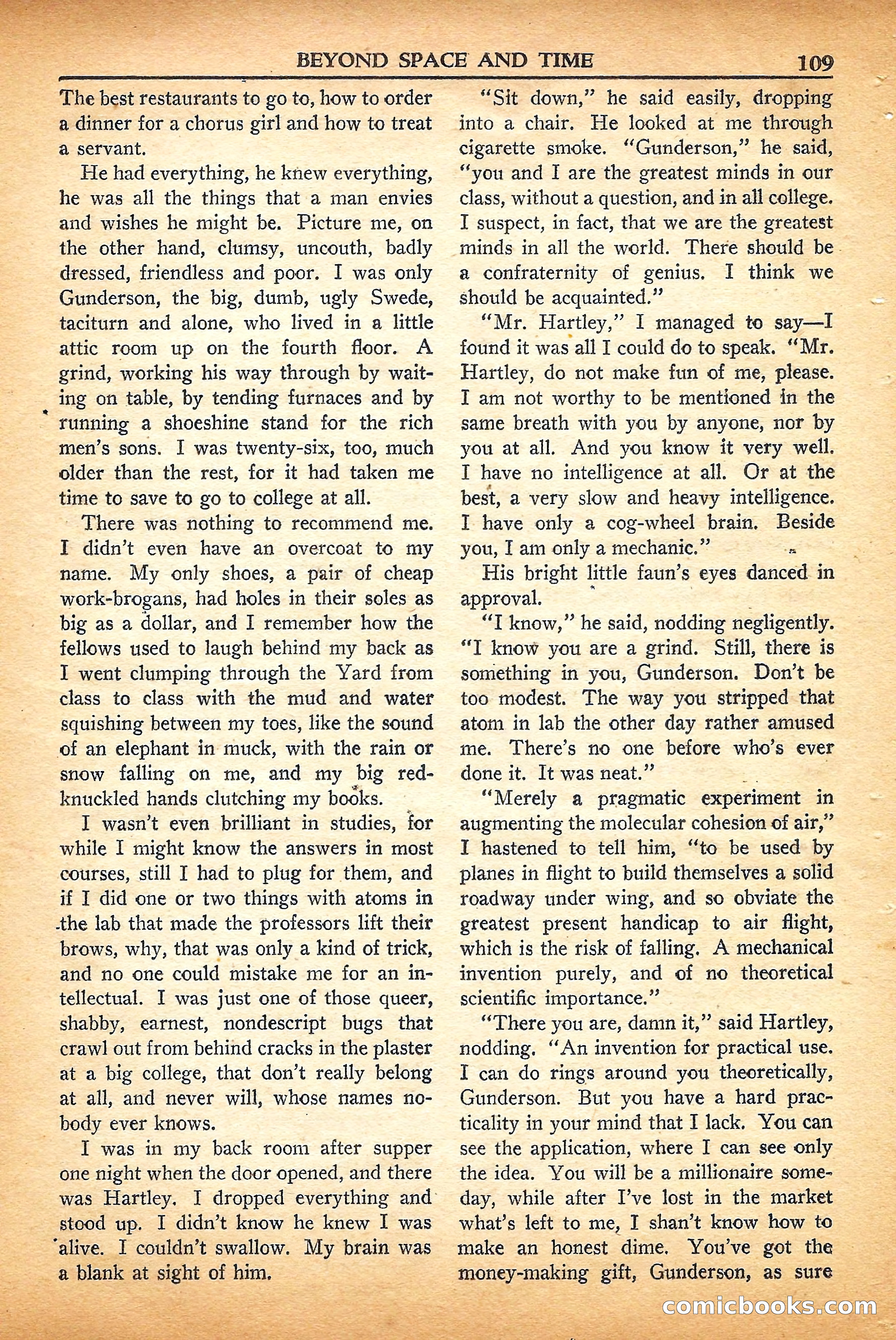 Super Science Stories, September 1950 — page 109 of 132