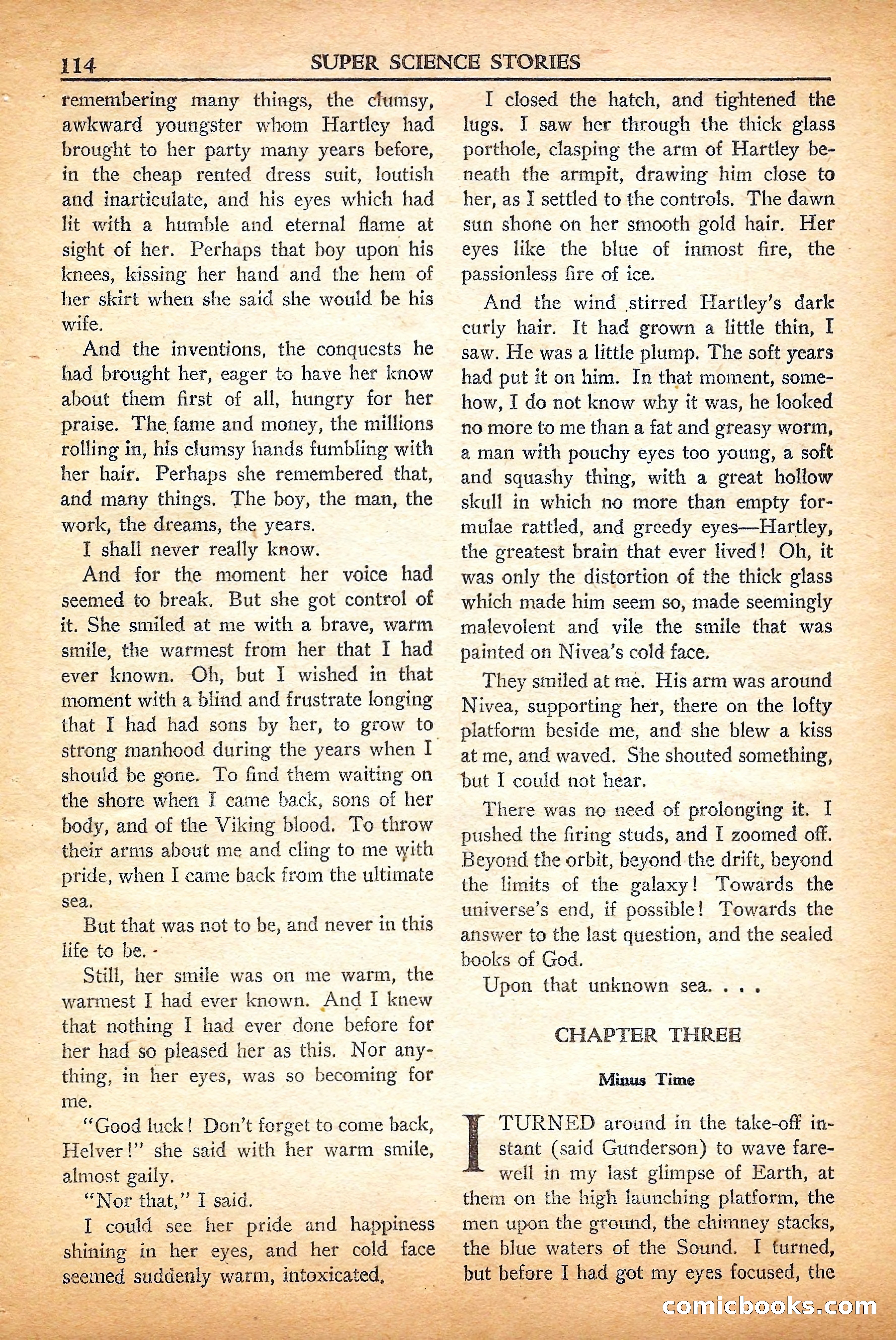 Super Science Stories, September 1950 — page 114 of 132