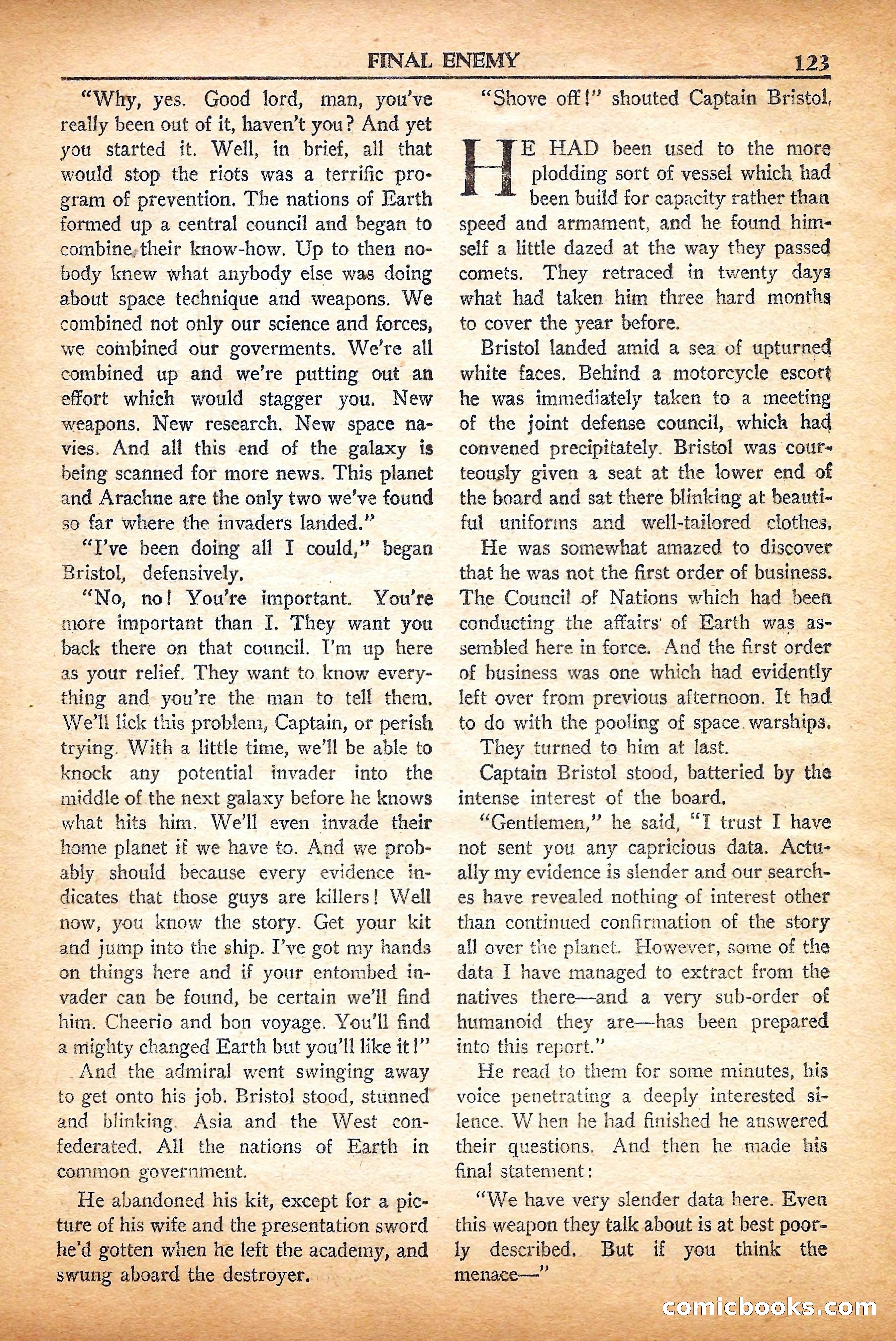 Super Science Stories, September 1950 — page 123 of 132
