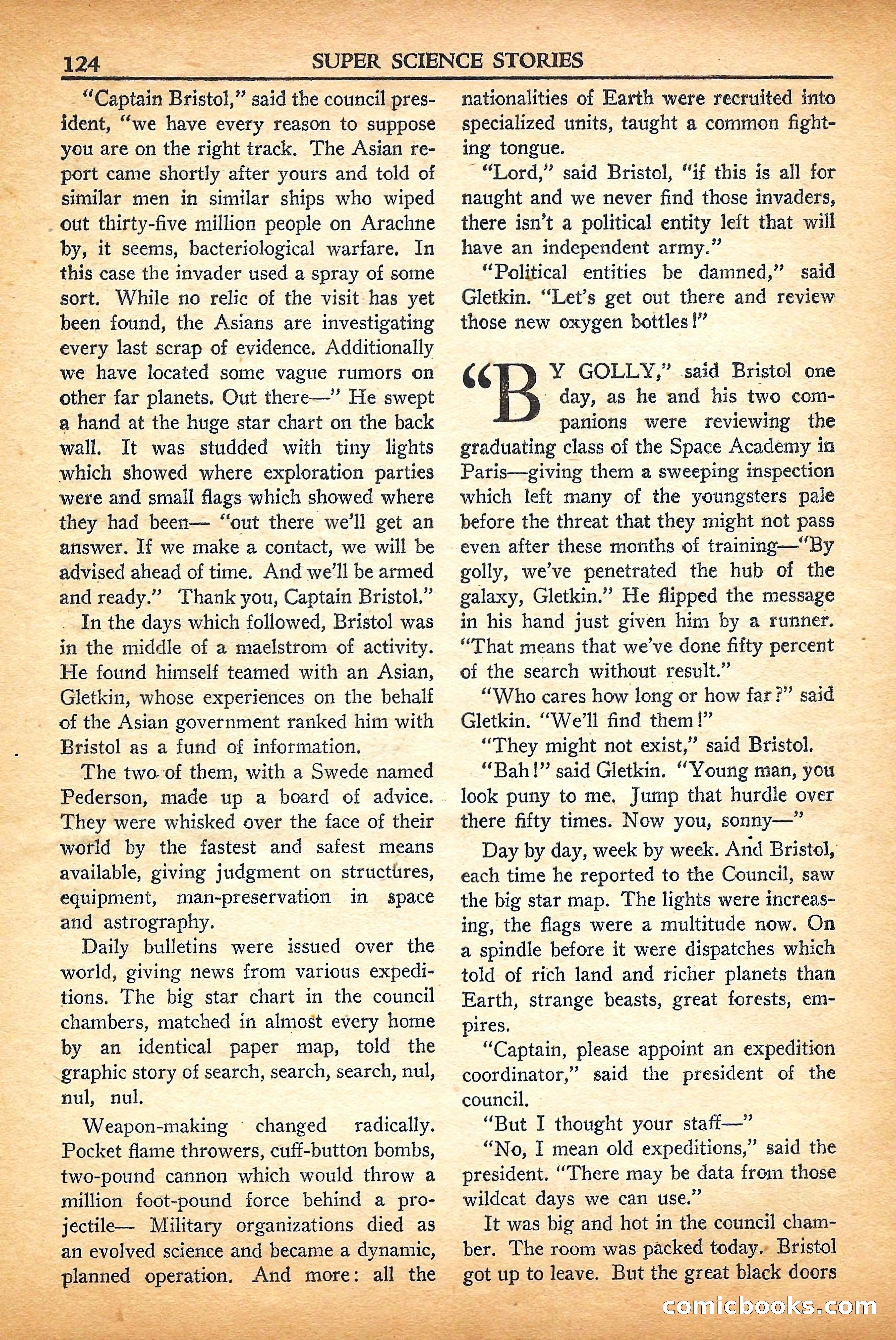 Super Science Stories, September 1950 — page 124 of 132