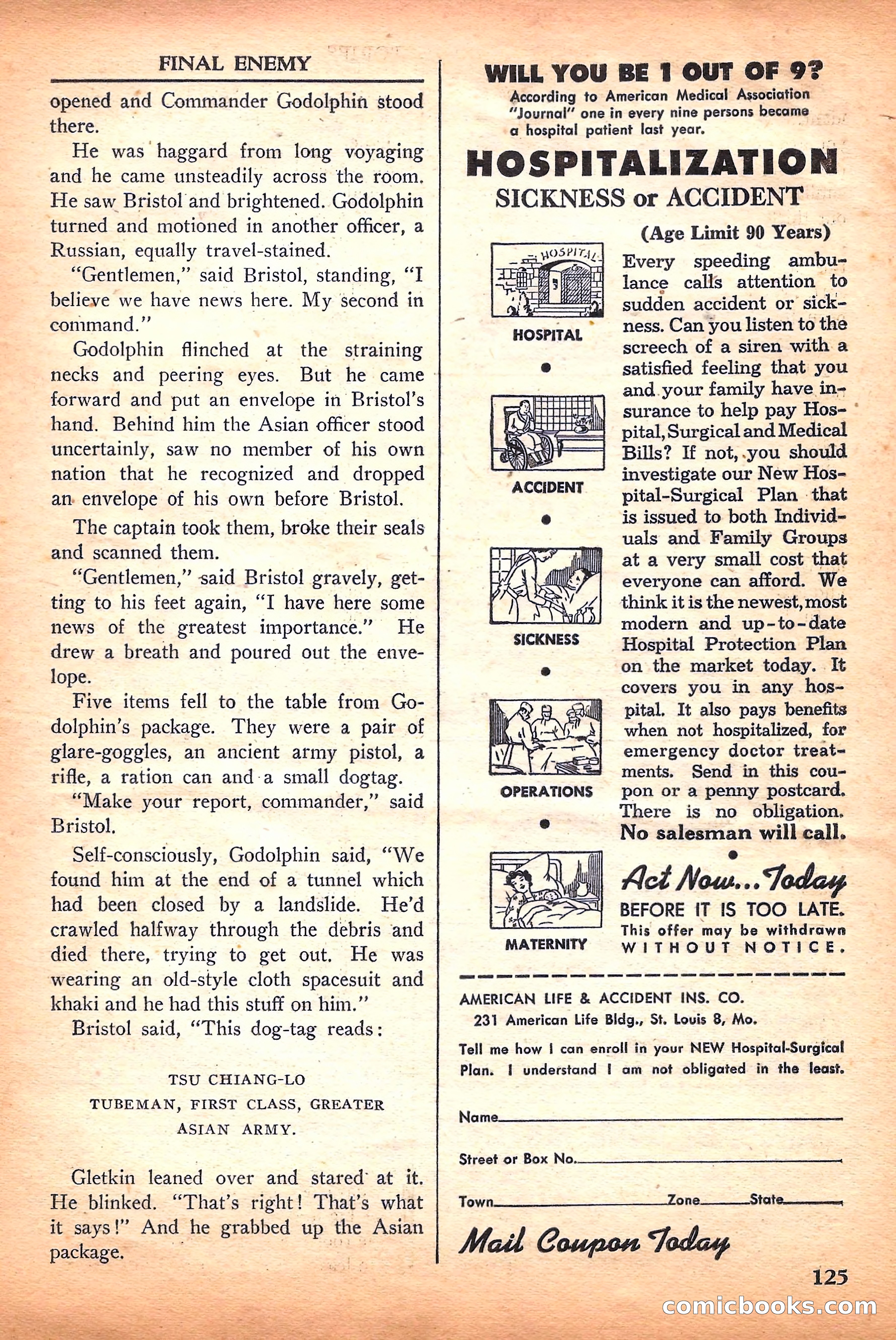 Super Science Stories, September 1950 — page 125 of 132