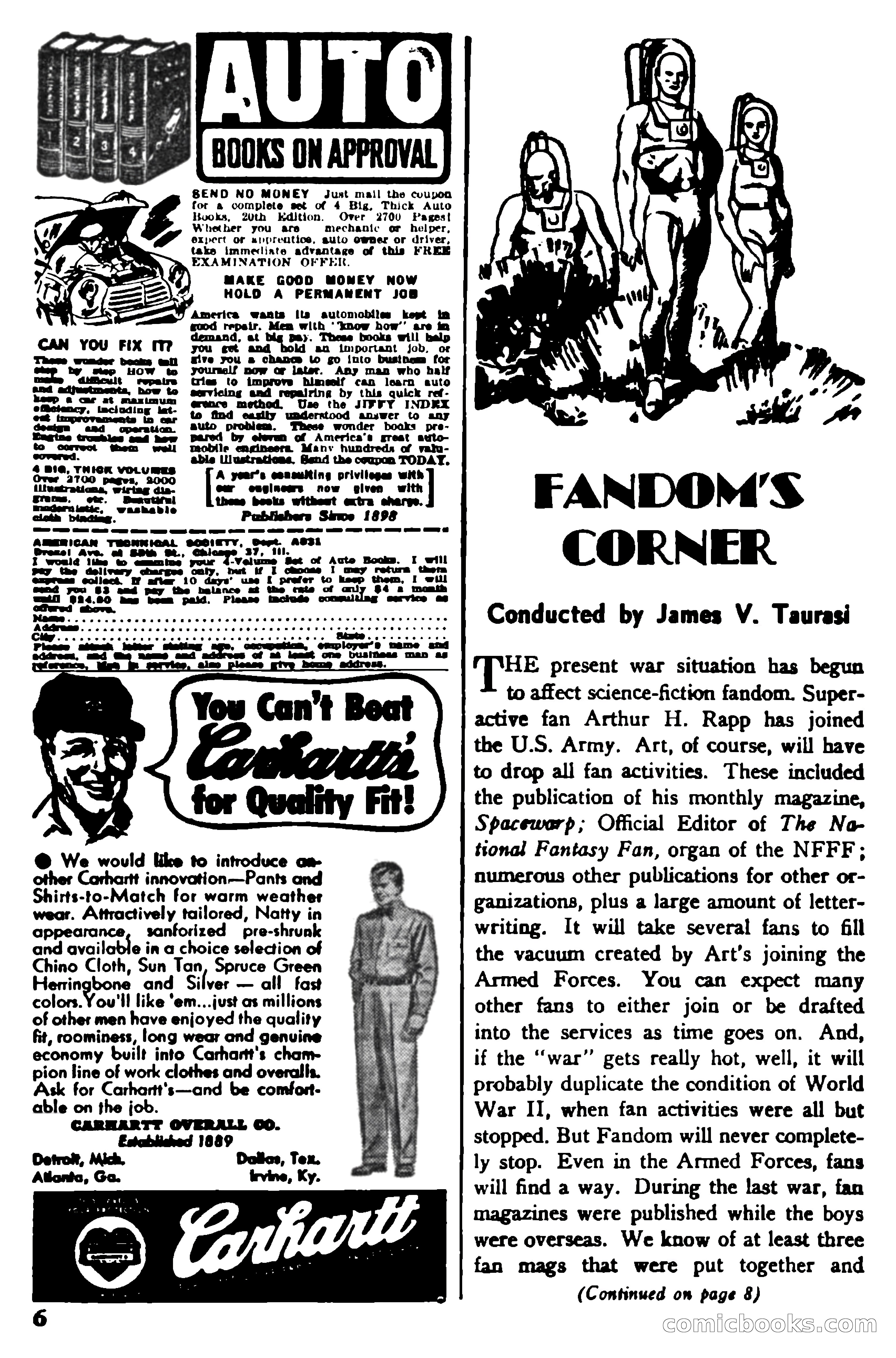 Super Science Stories, November 1950 — page 6 of 133