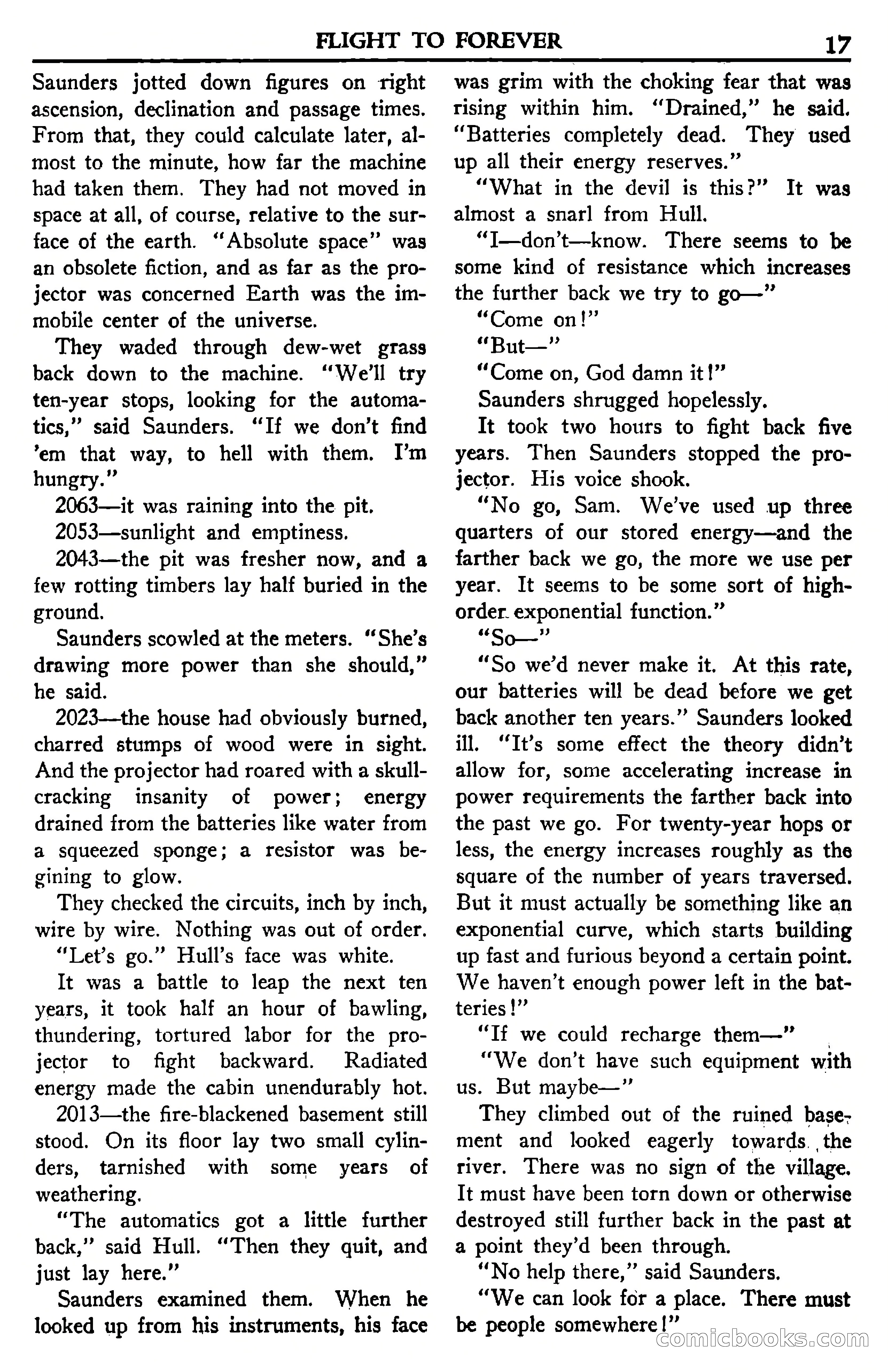 Super Science Stories, November 1950 — page 17 of 133