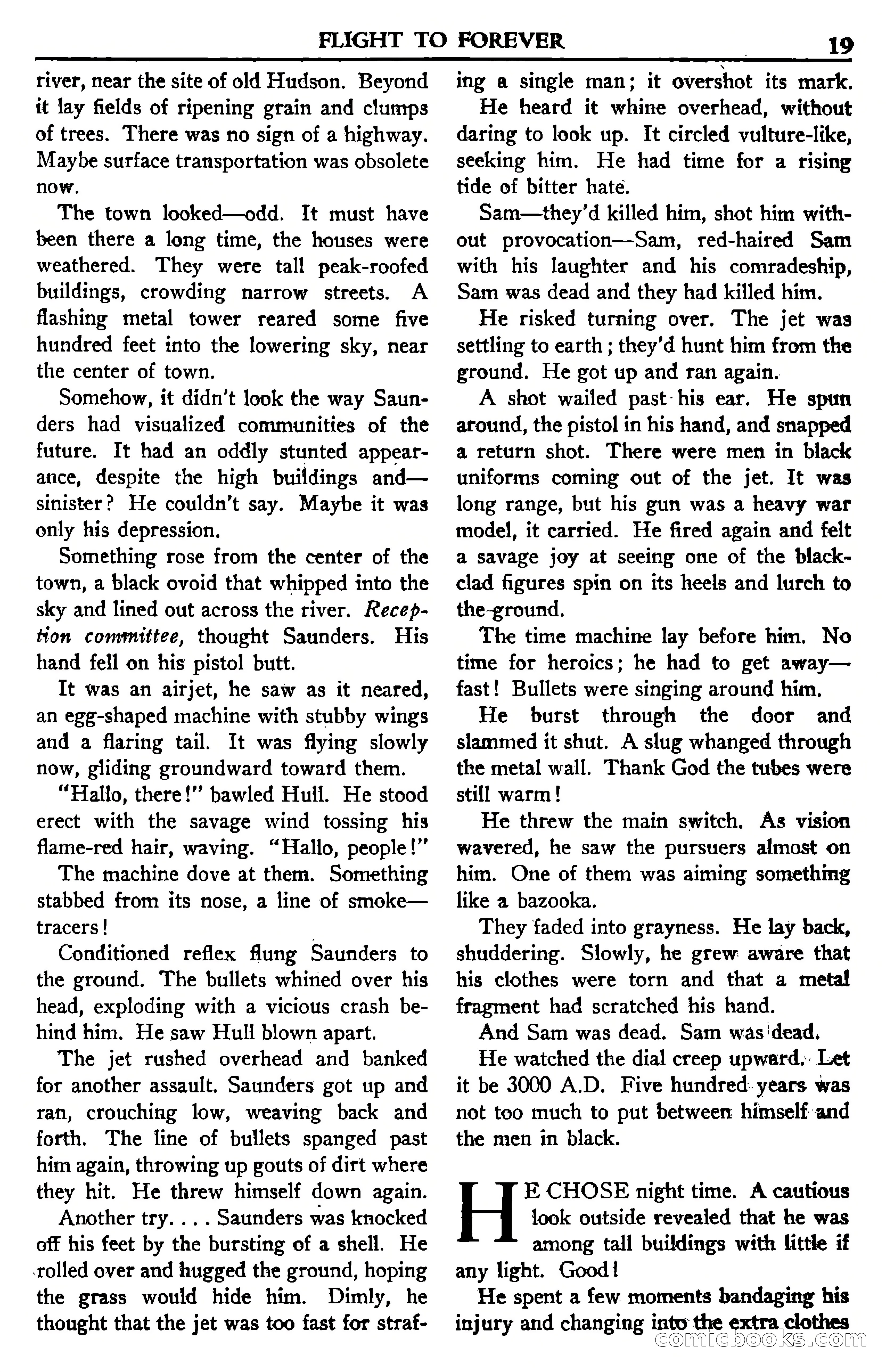 Super Science Stories, November 1950 — page 19 of 133