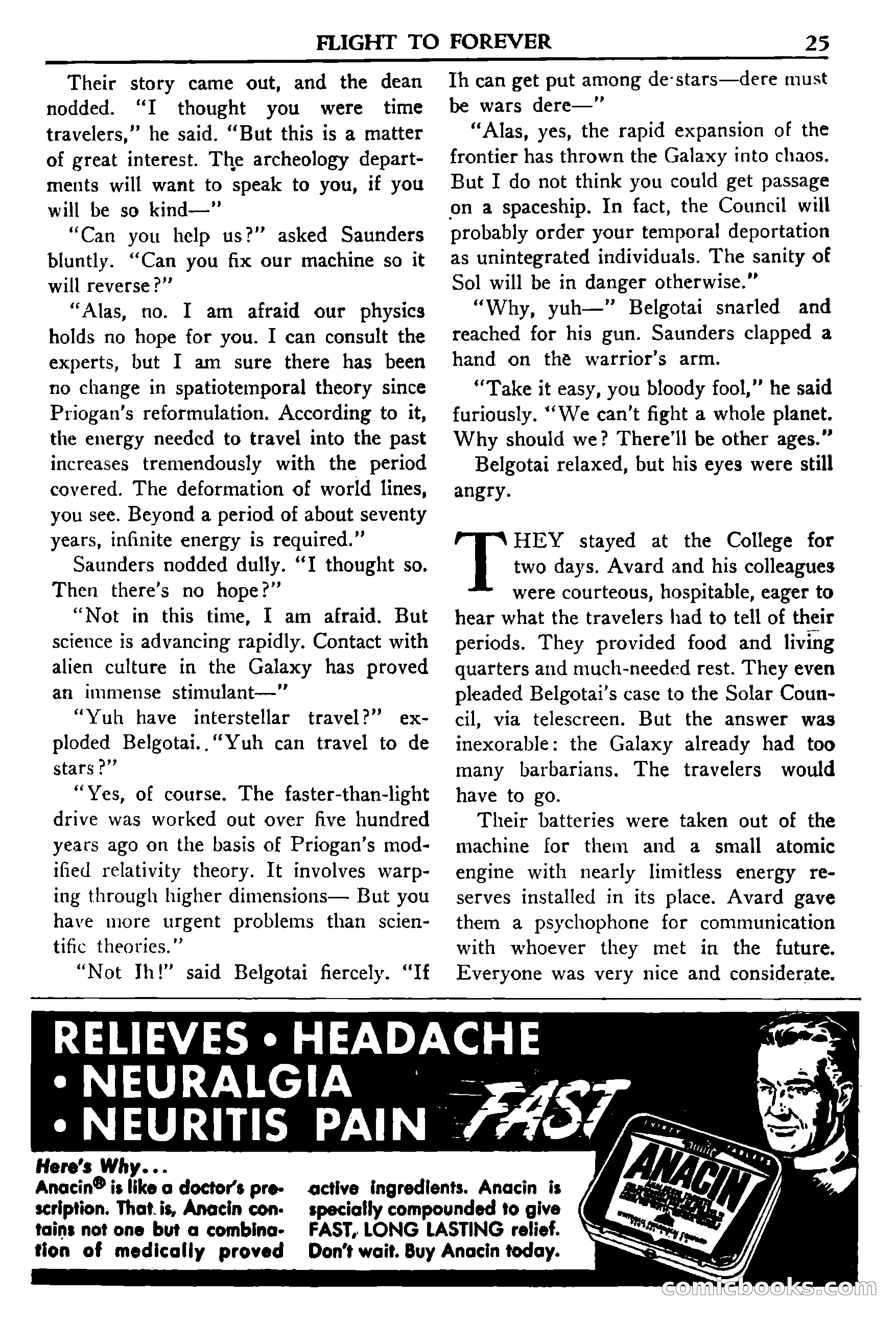 Super Science Stories, November 1950 — page 25 of 133