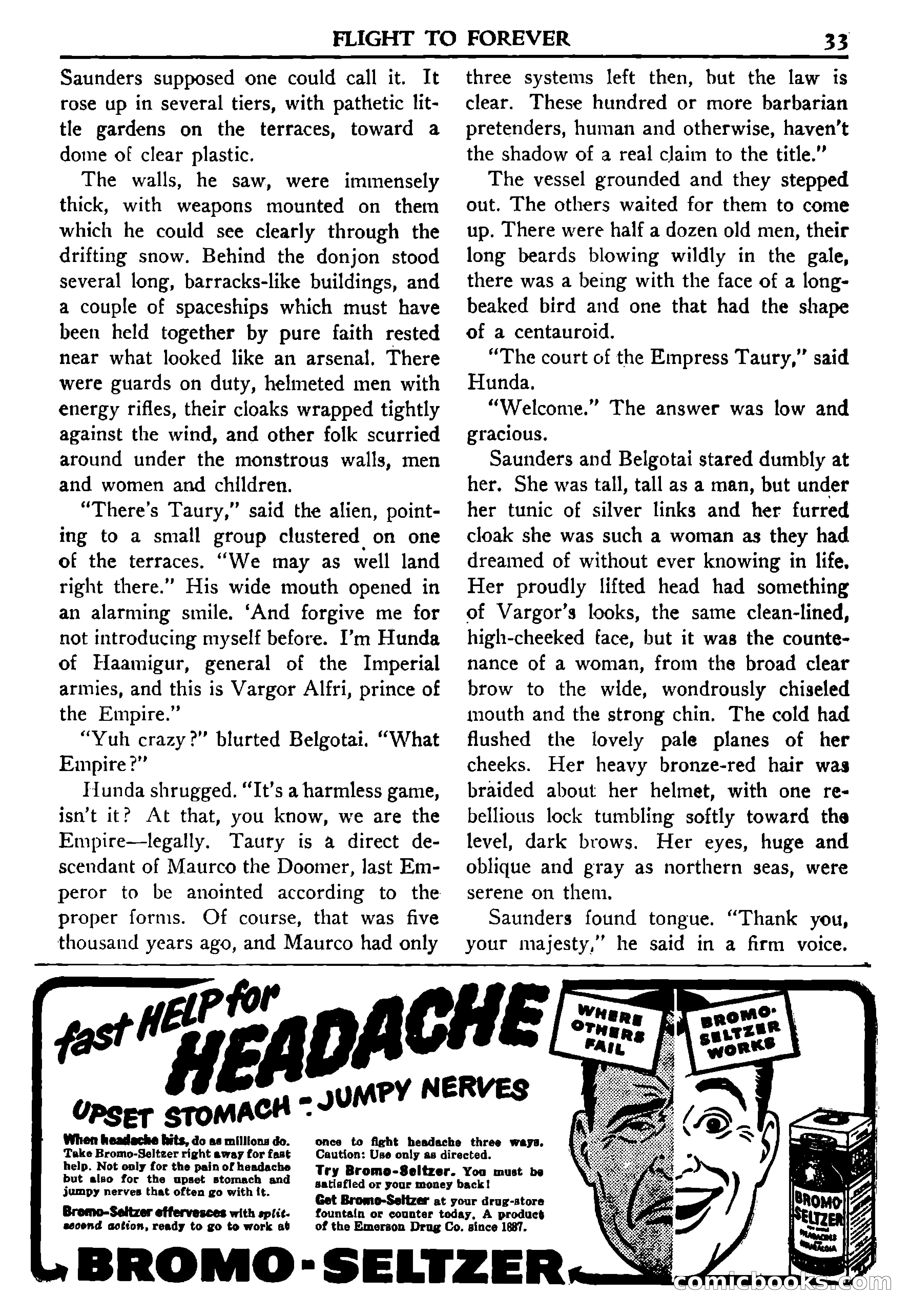 Super Science Stories, November 1950 — page 33 of 133