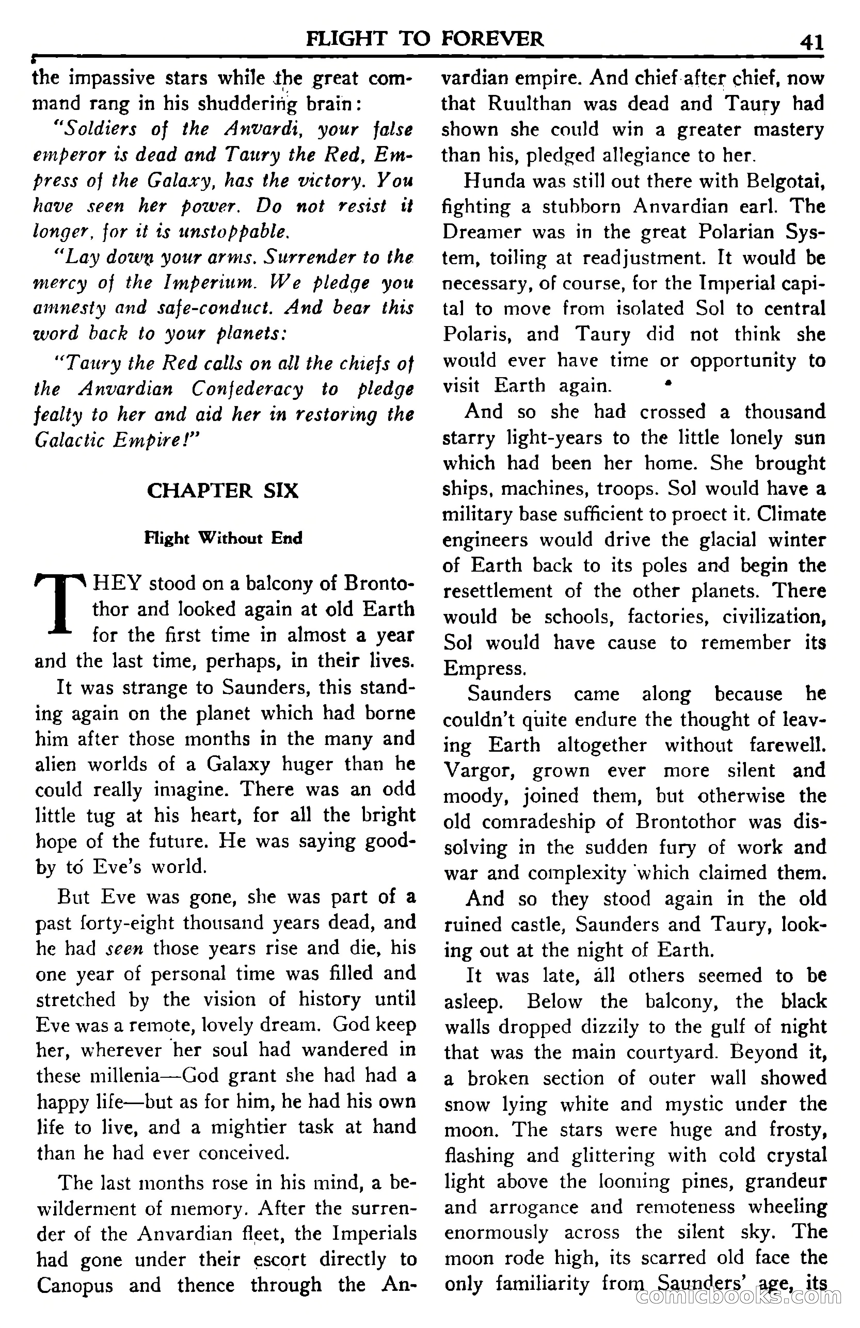 Super Science Stories, November 1950 — page 41 of 133