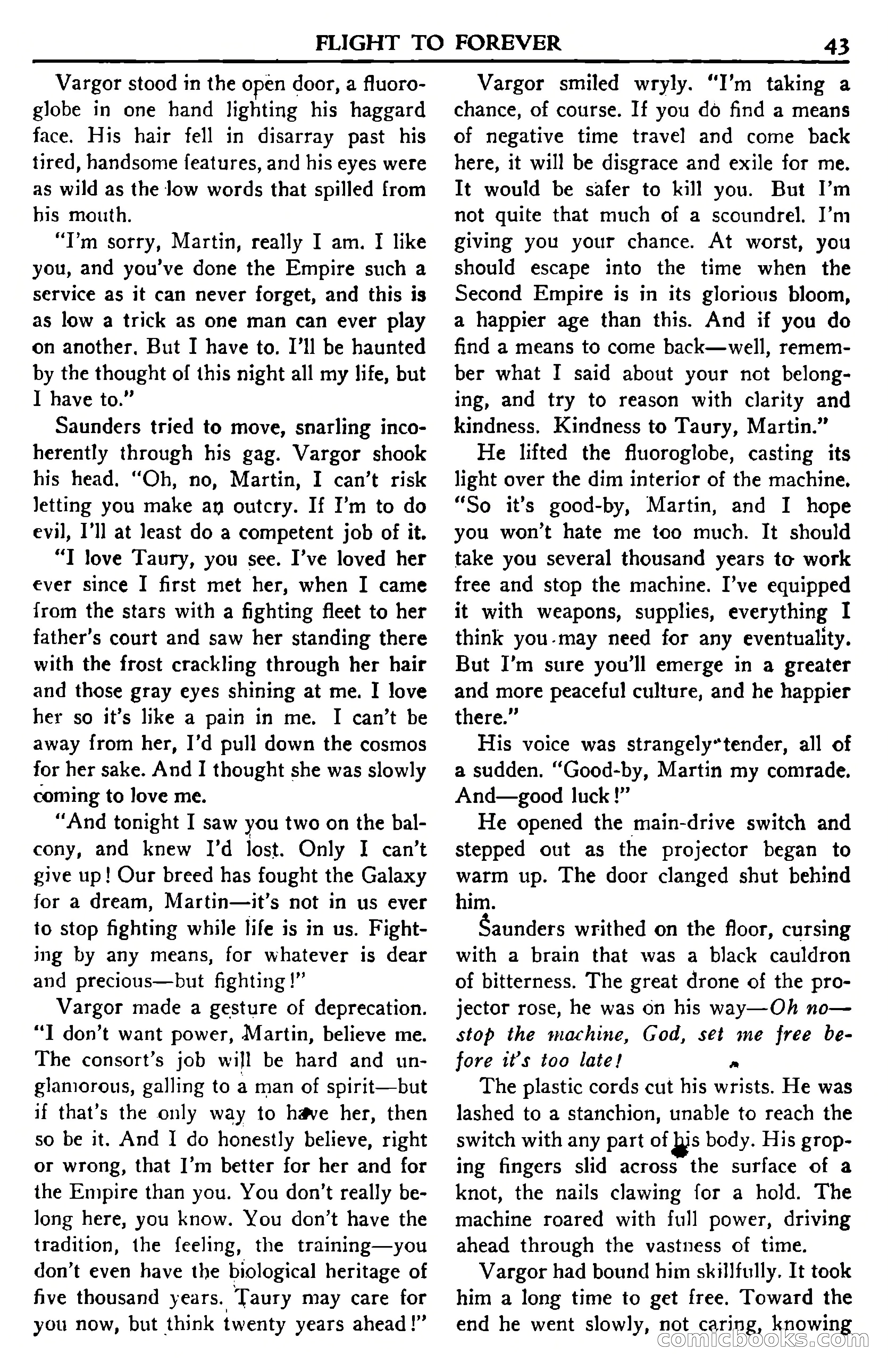 Super Science Stories, November 1950 — page 43 of 133