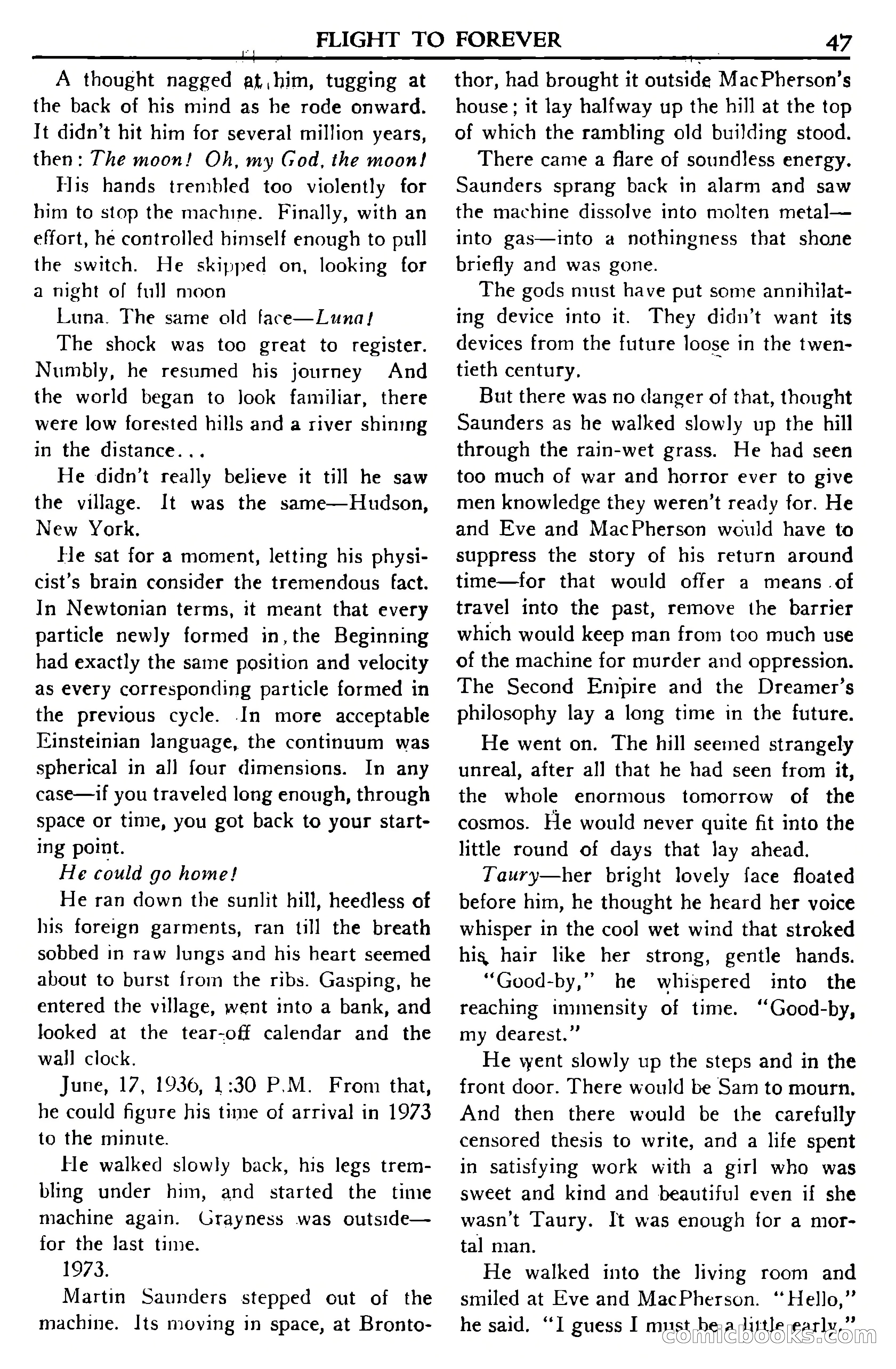 Super Science Stories, November 1950 — page 47 of 133