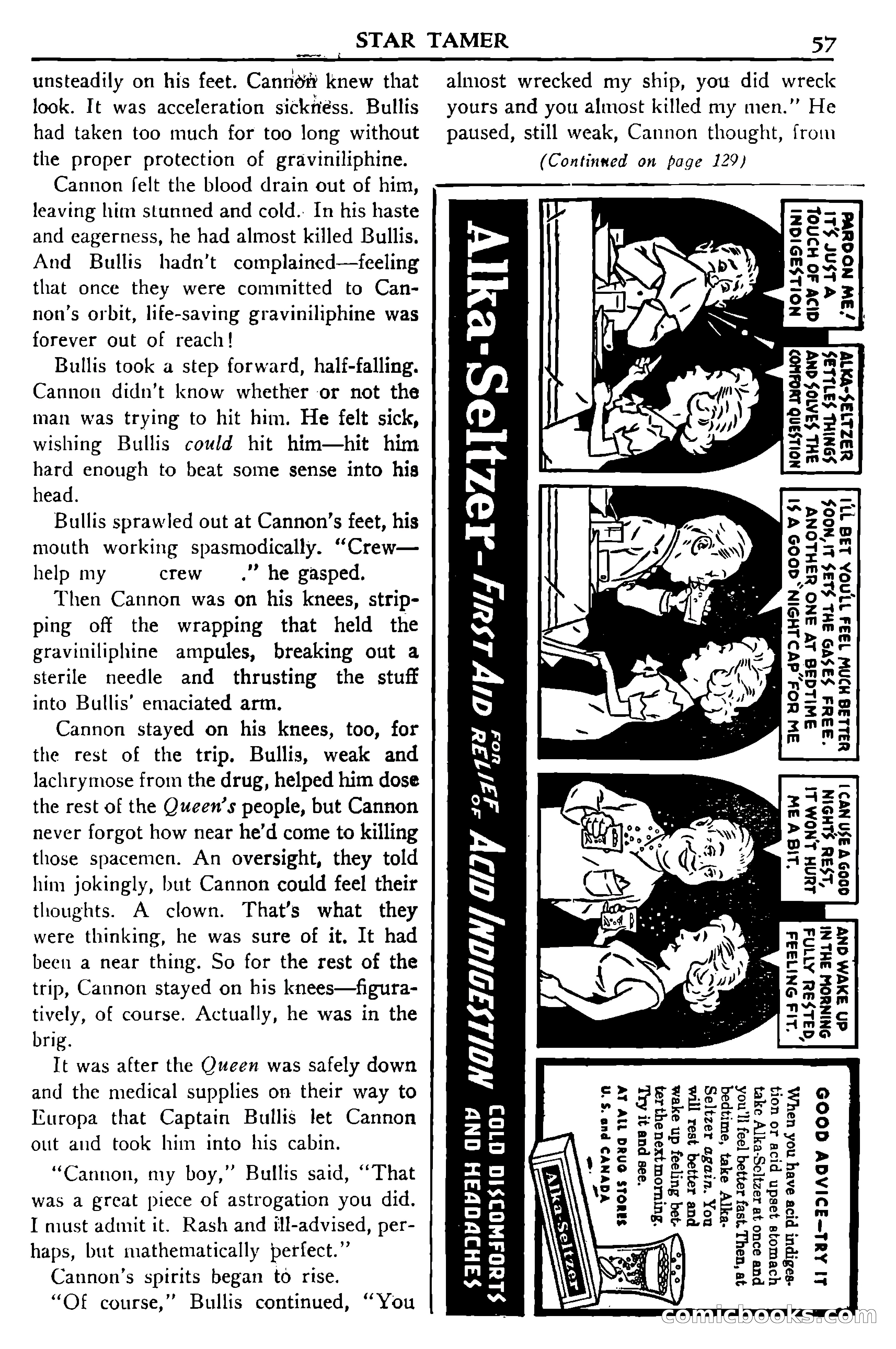 Super Science Stories, November 1950 — page 57 of 133