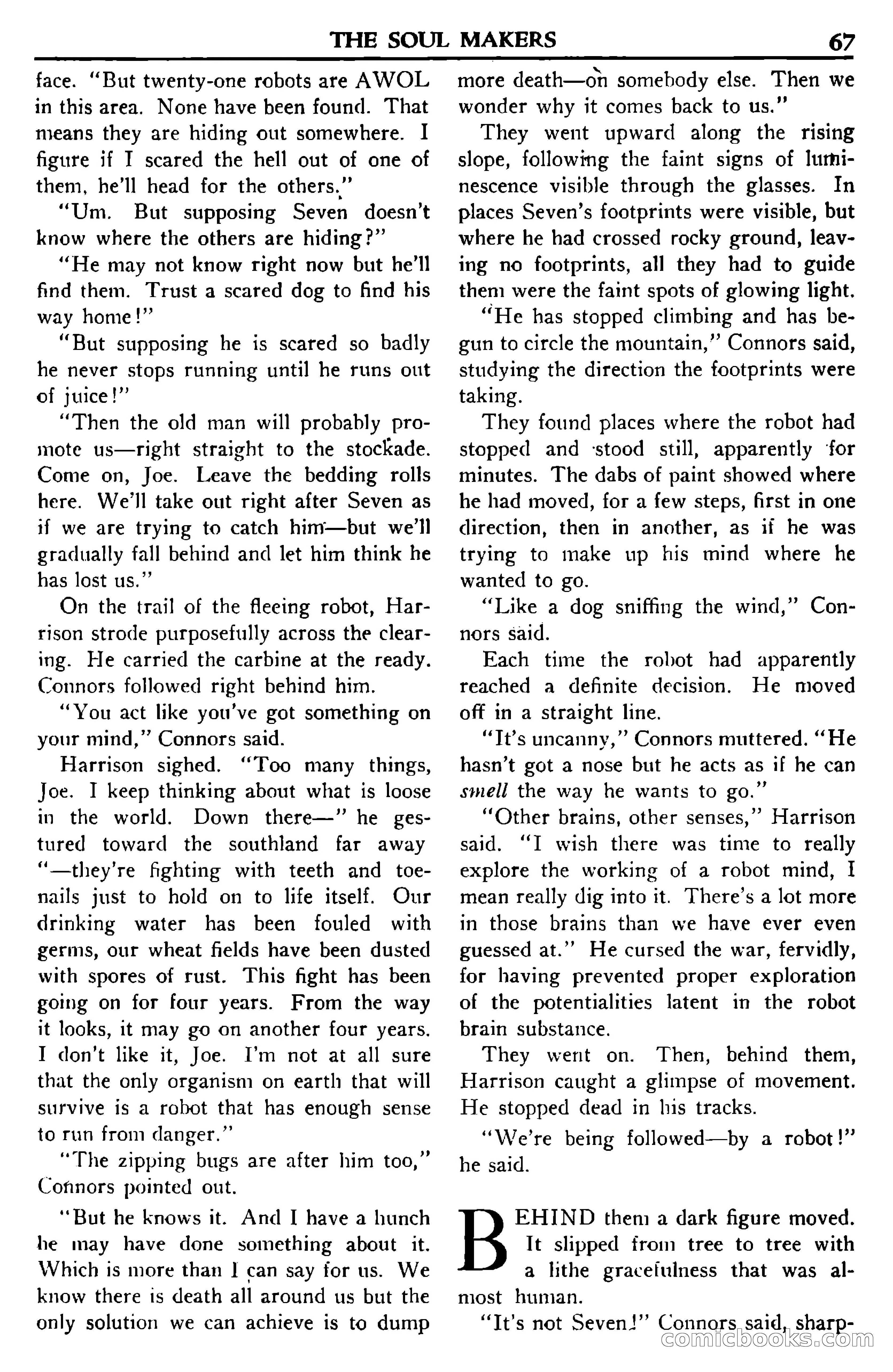 Super Science Stories, November 1950 — page 67 of 133