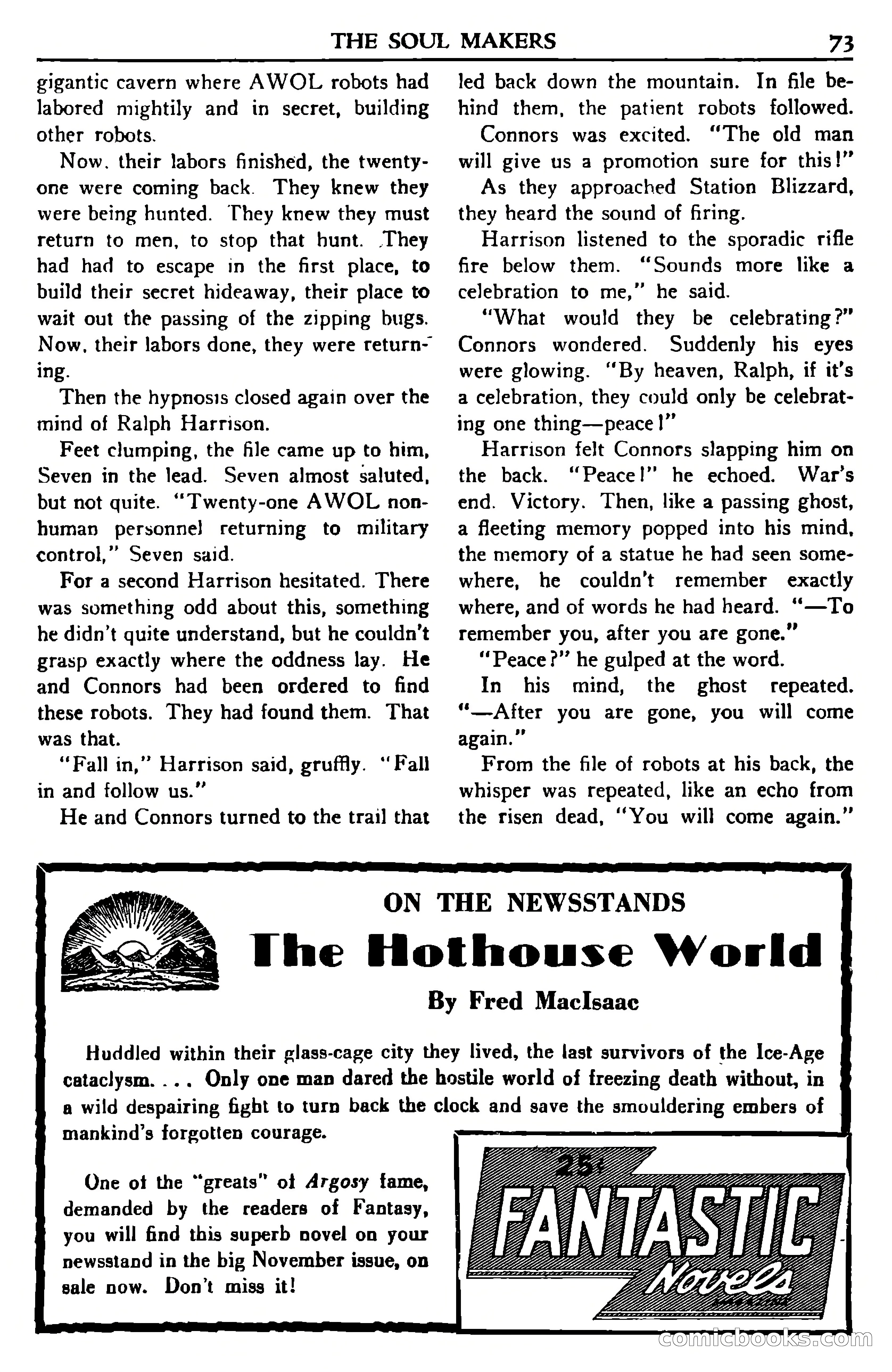 Super Science Stories, November 1950 — page 73 of 133