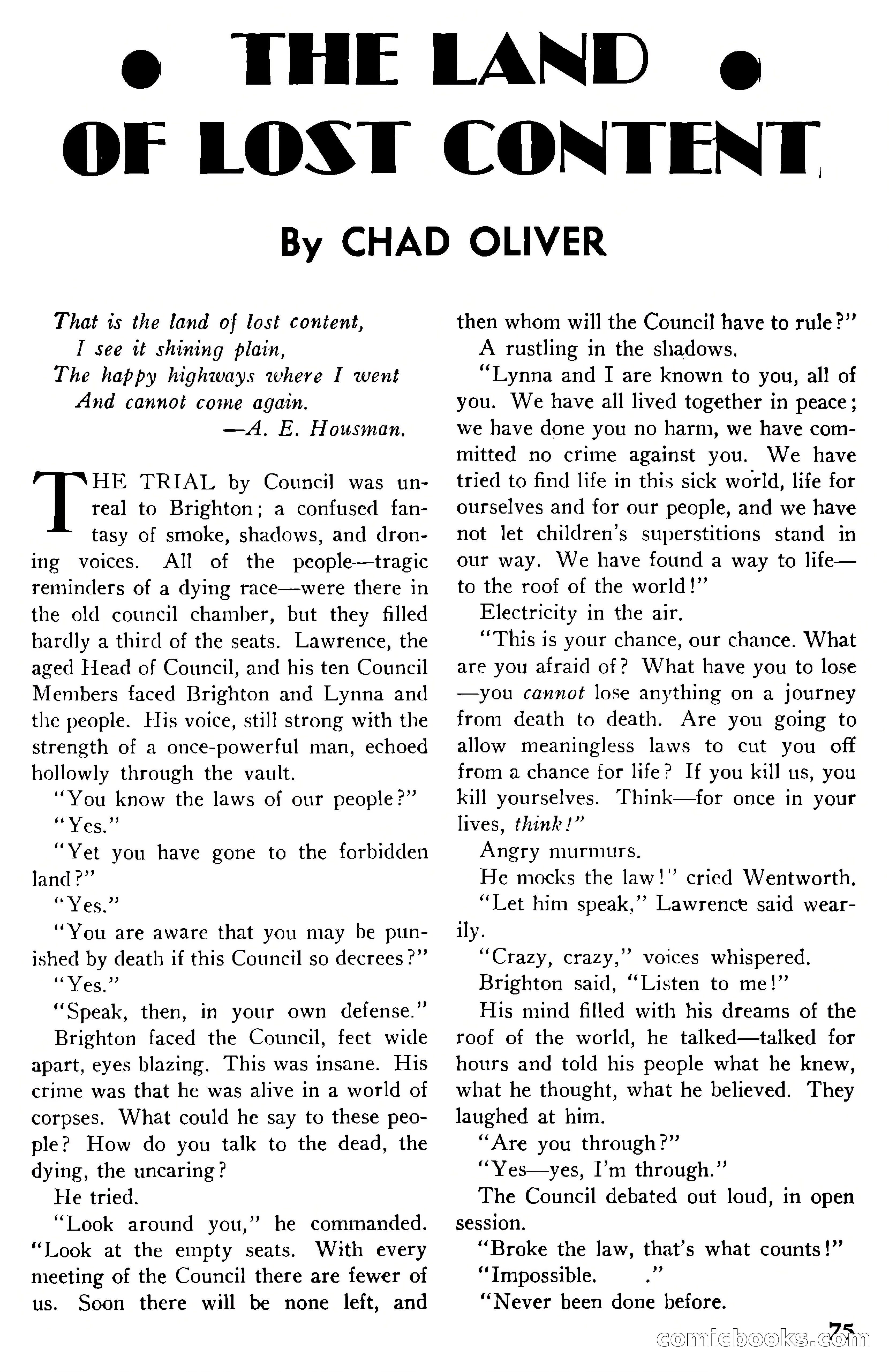 Super Science Stories, November 1950 — page 75 of 133