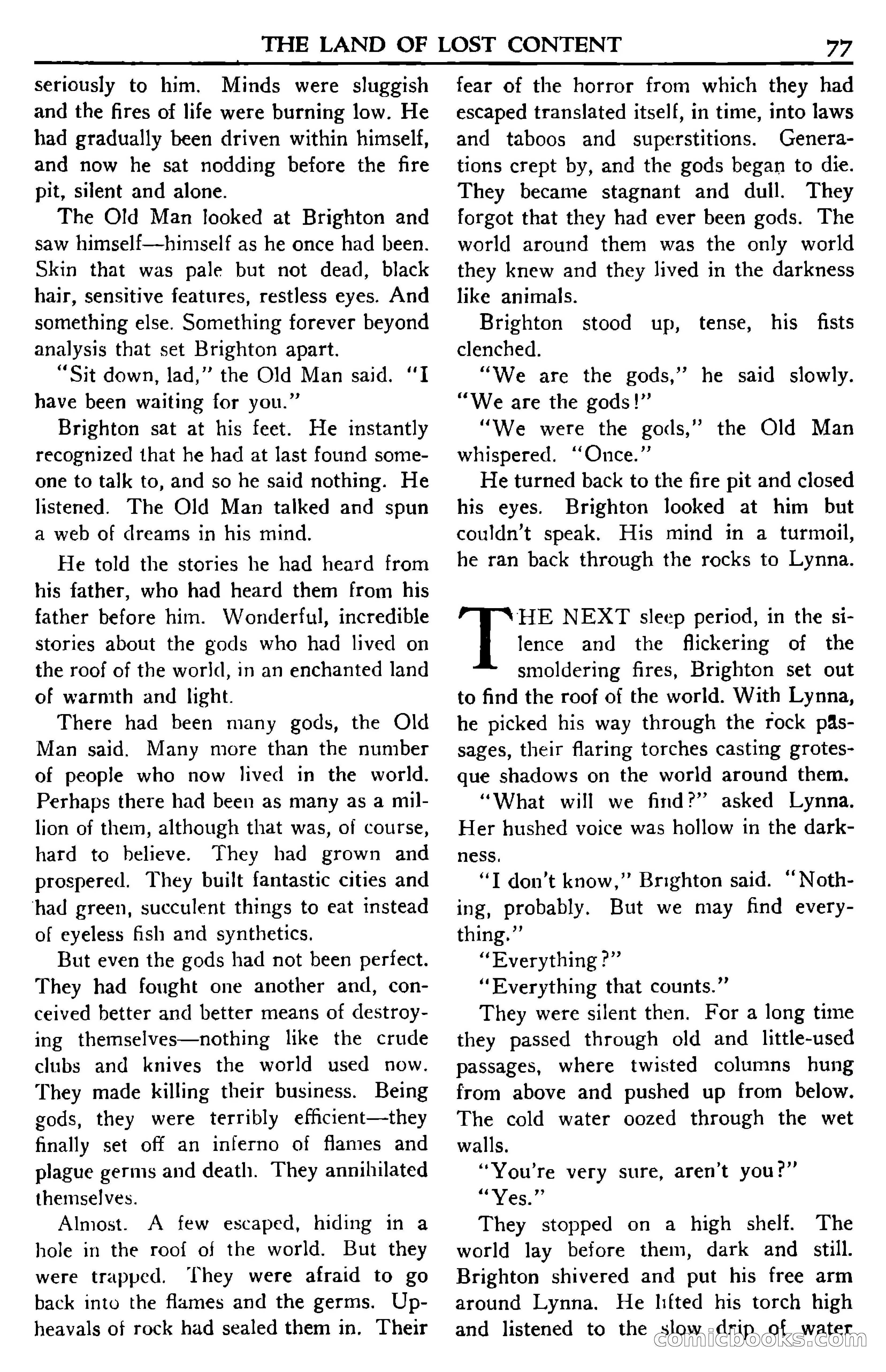 Super Science Stories, November 1950 — page 77 of 133