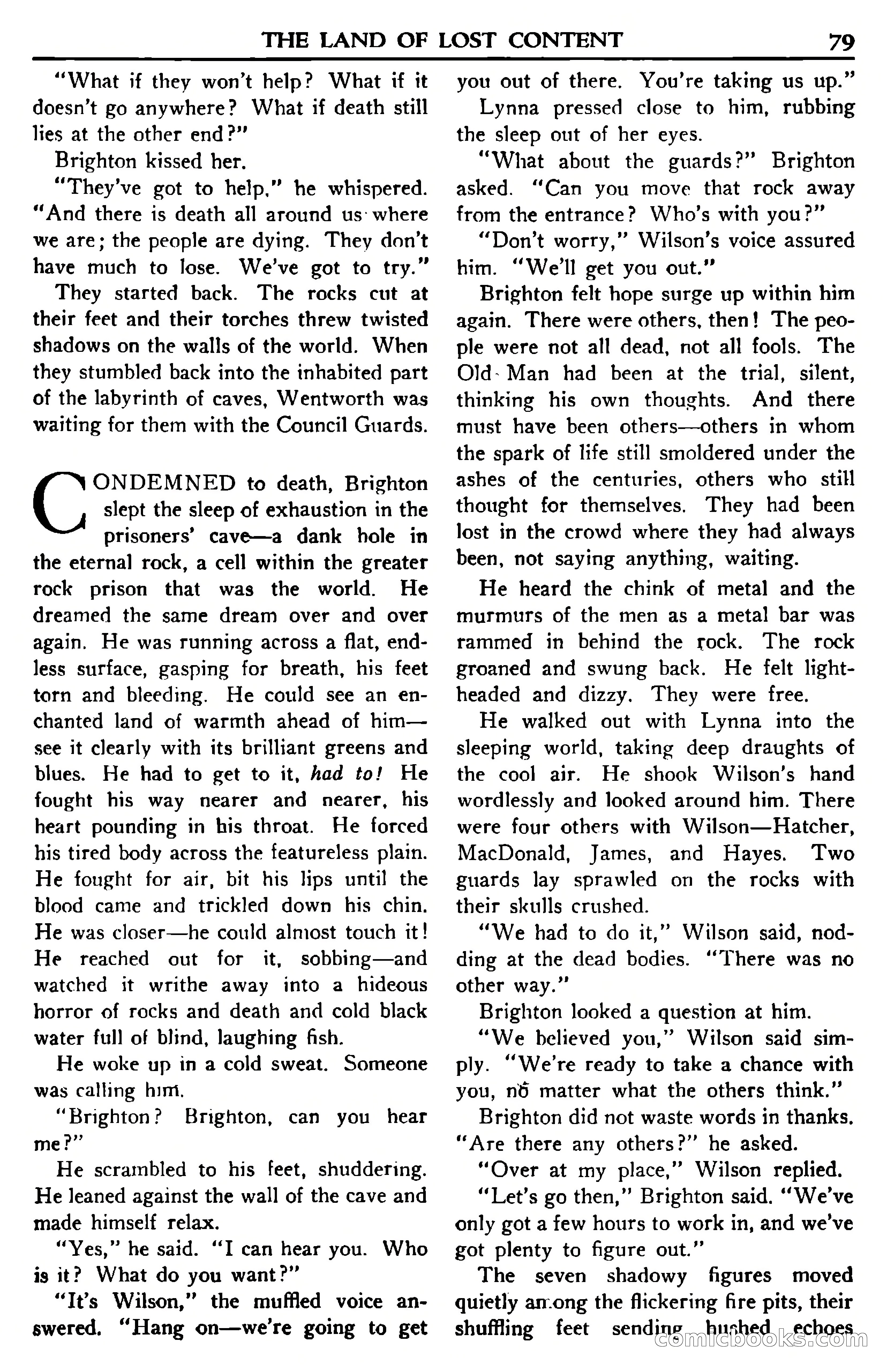 Super Science Stories, November 1950 — page 79 of 133