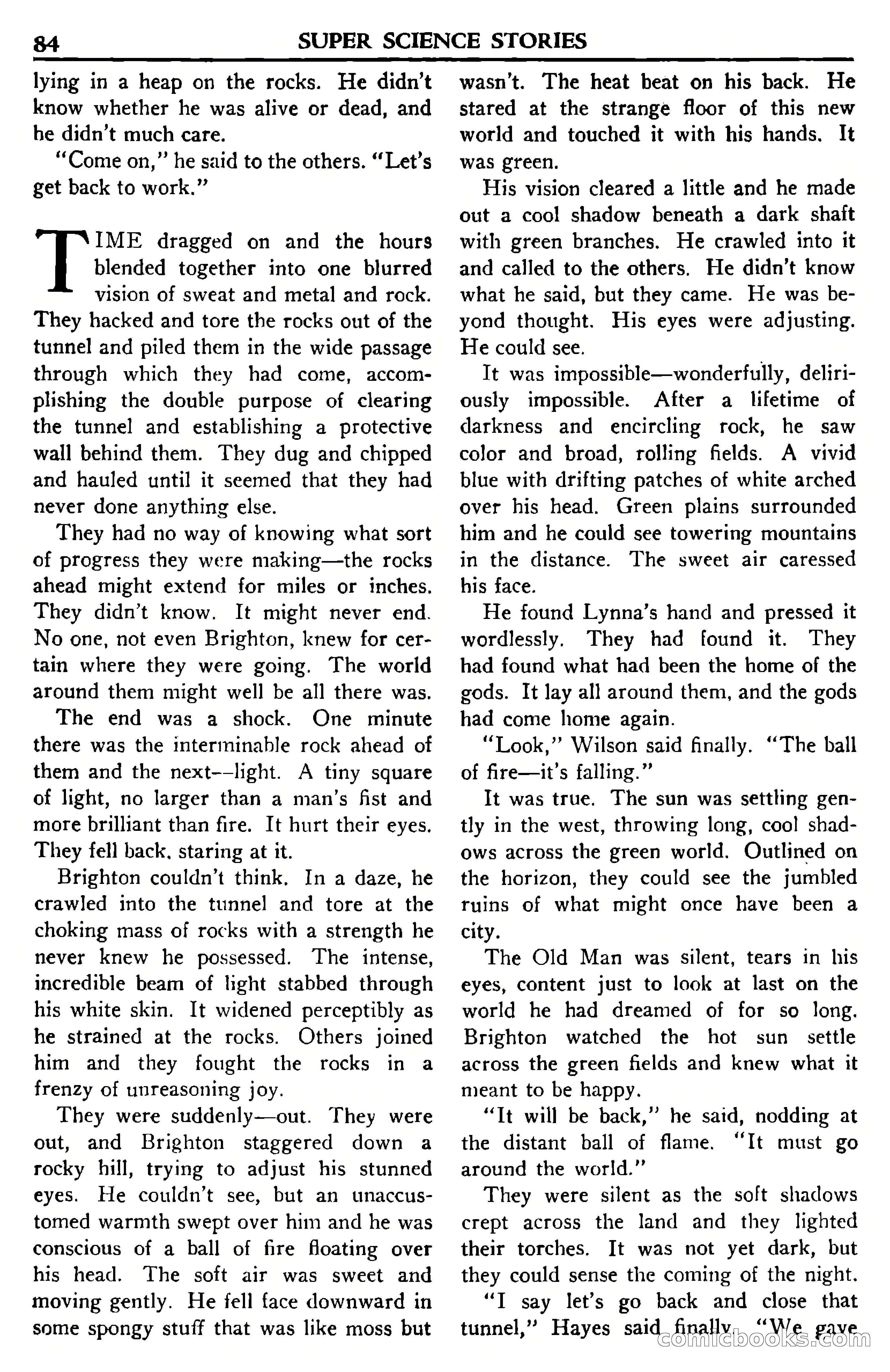 Super Science Stories, November 1950 — page 84 of 133