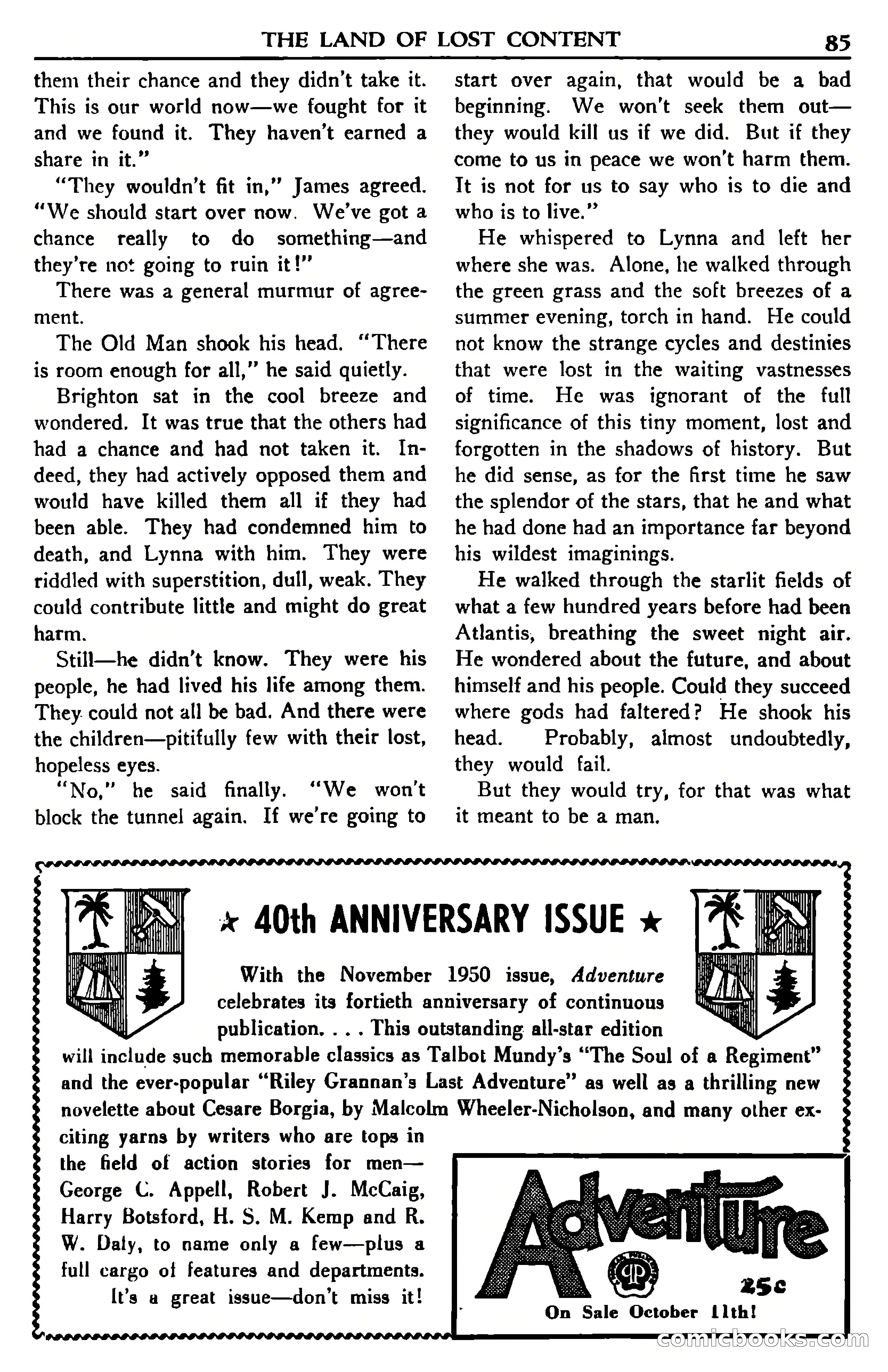 Super Science Stories, November 1950 — page 85 of 133