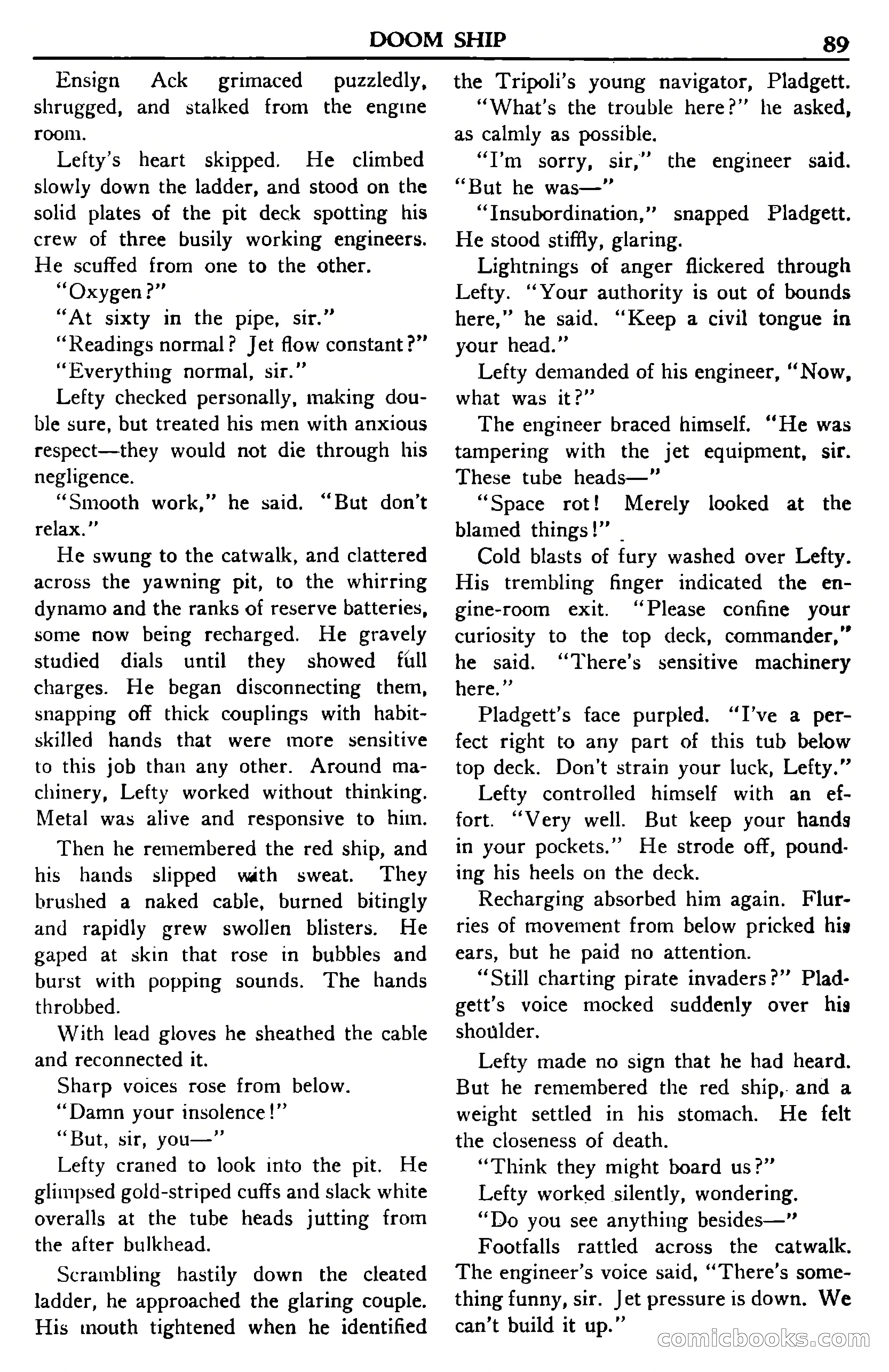 Super Science Stories, November 1950 — page 89 of 133