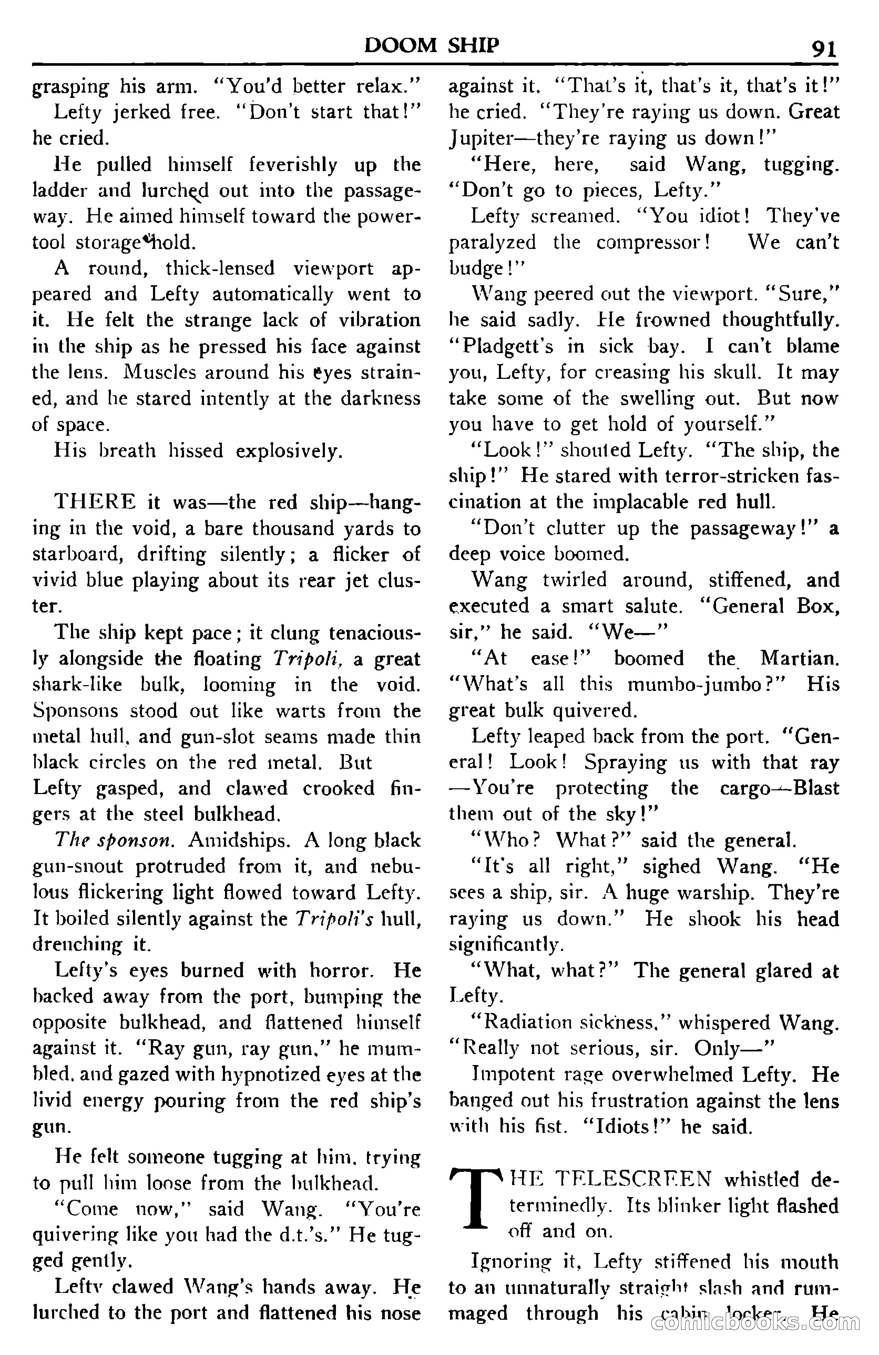 Super Science Stories, November 1950 — page 91 of 133