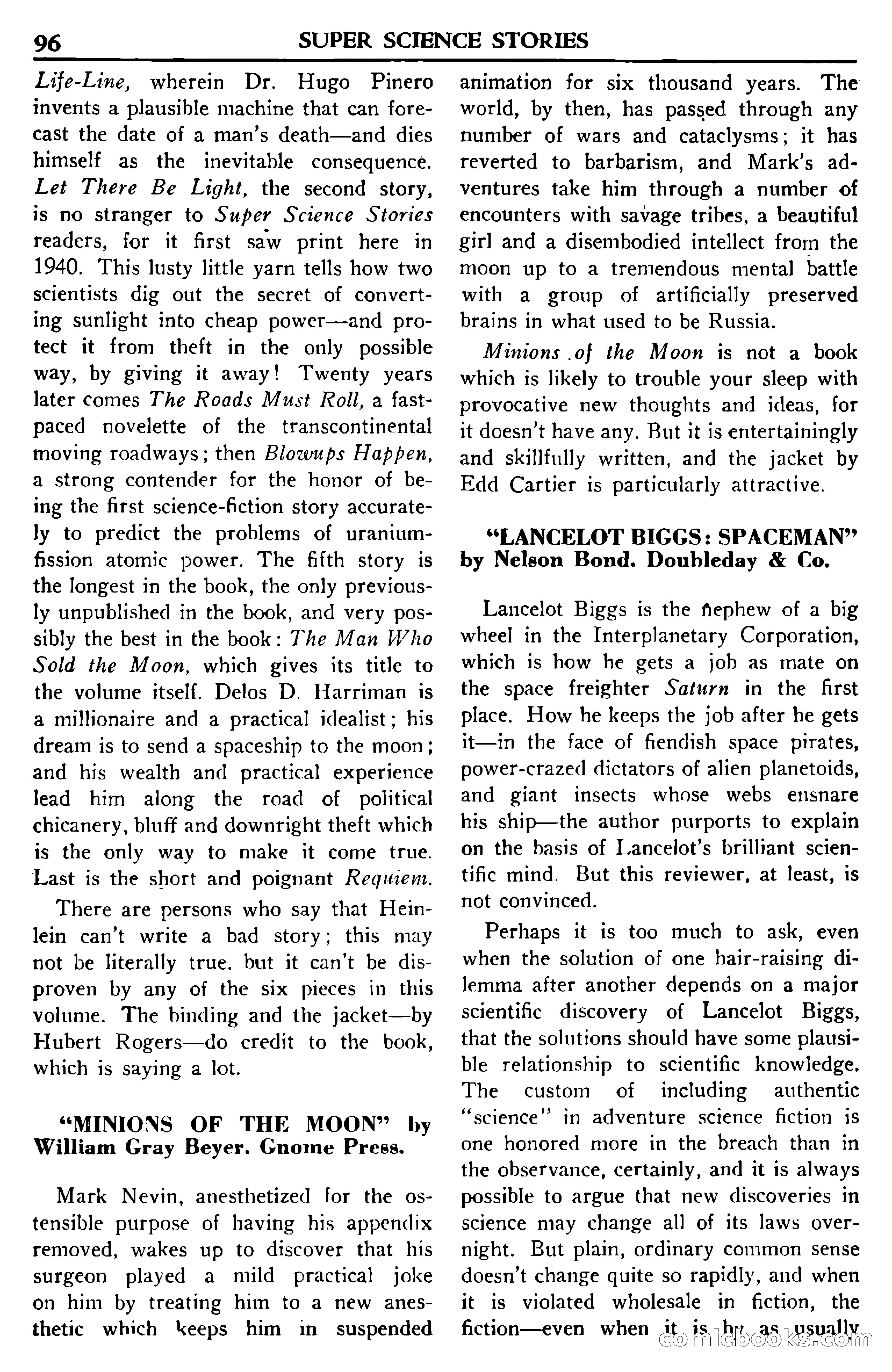 Super Science Stories, November 1950 — page 96 of 133