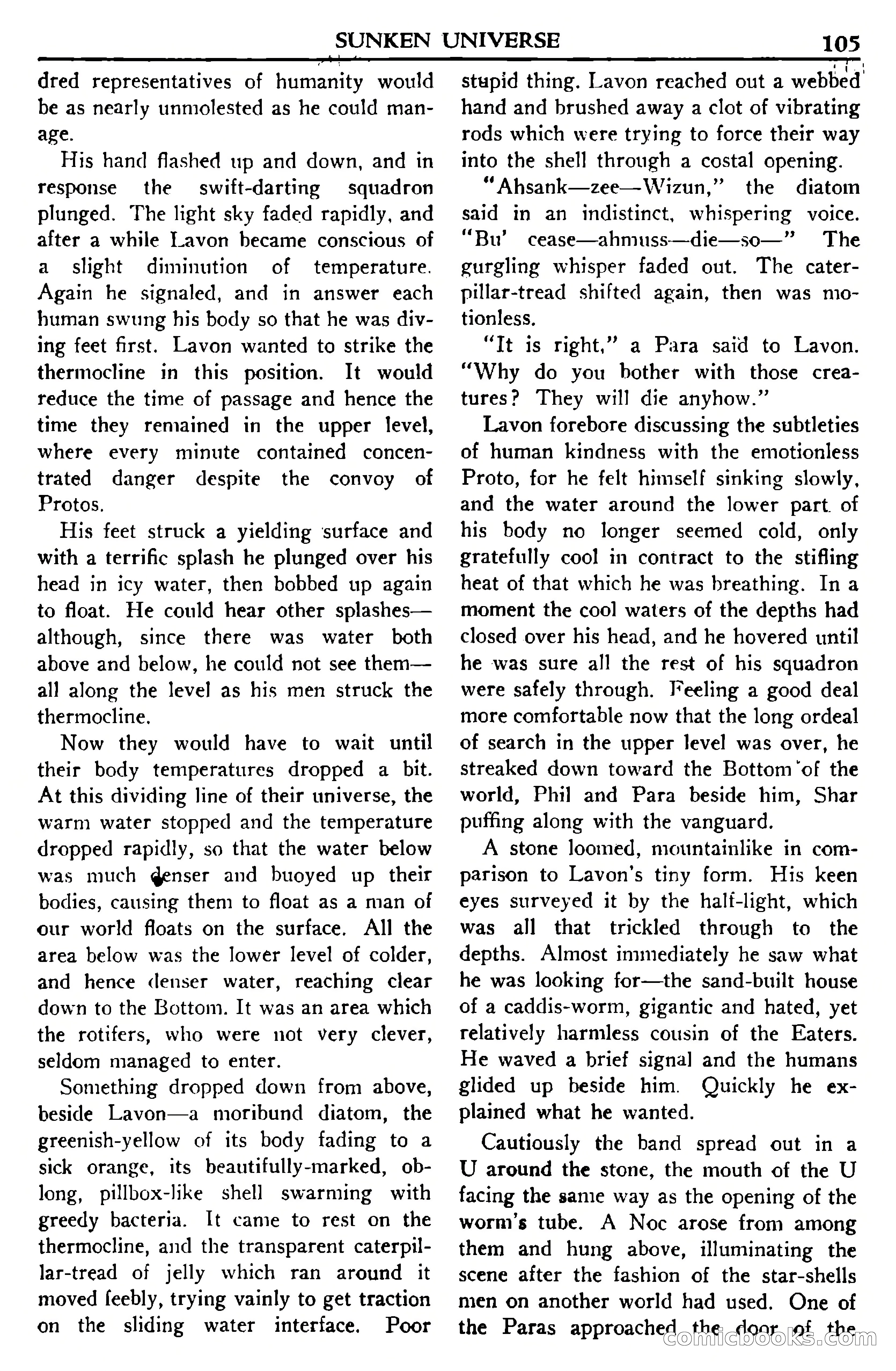 Super Science Stories, November 1950 — page 105 of 133