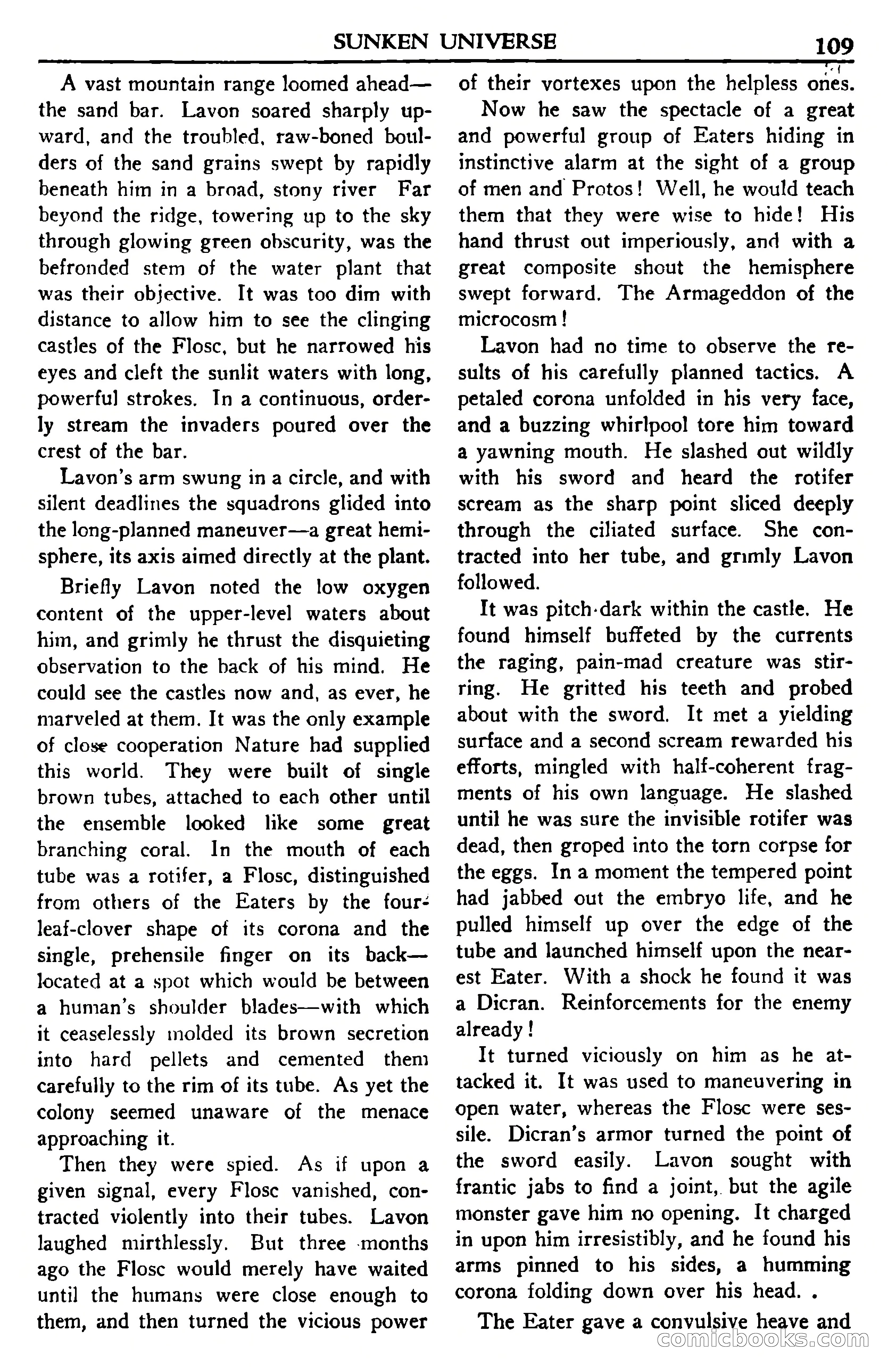 Super Science Stories, November 1950 — page 109 of 133